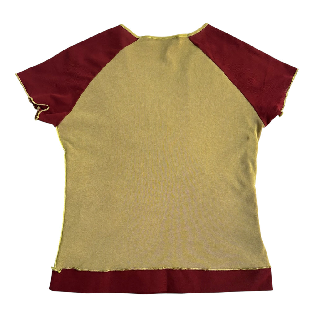 Cop Copine Colorblock Mesh Top