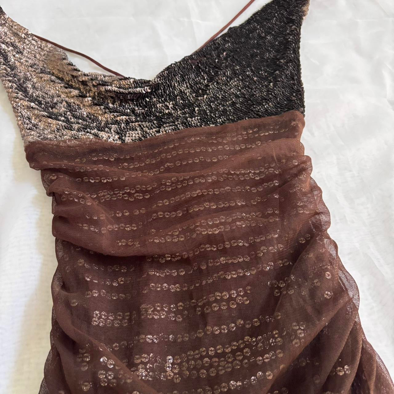 Pinko Sequined Cowl Neck Top