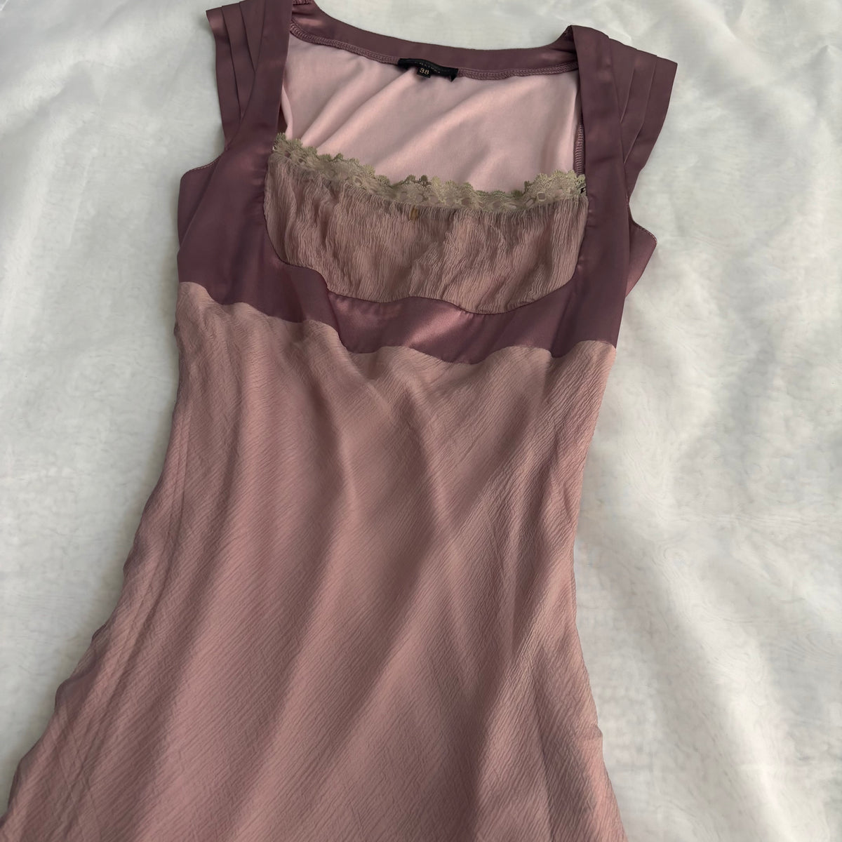 Silk Italian Pink Gauze Dress