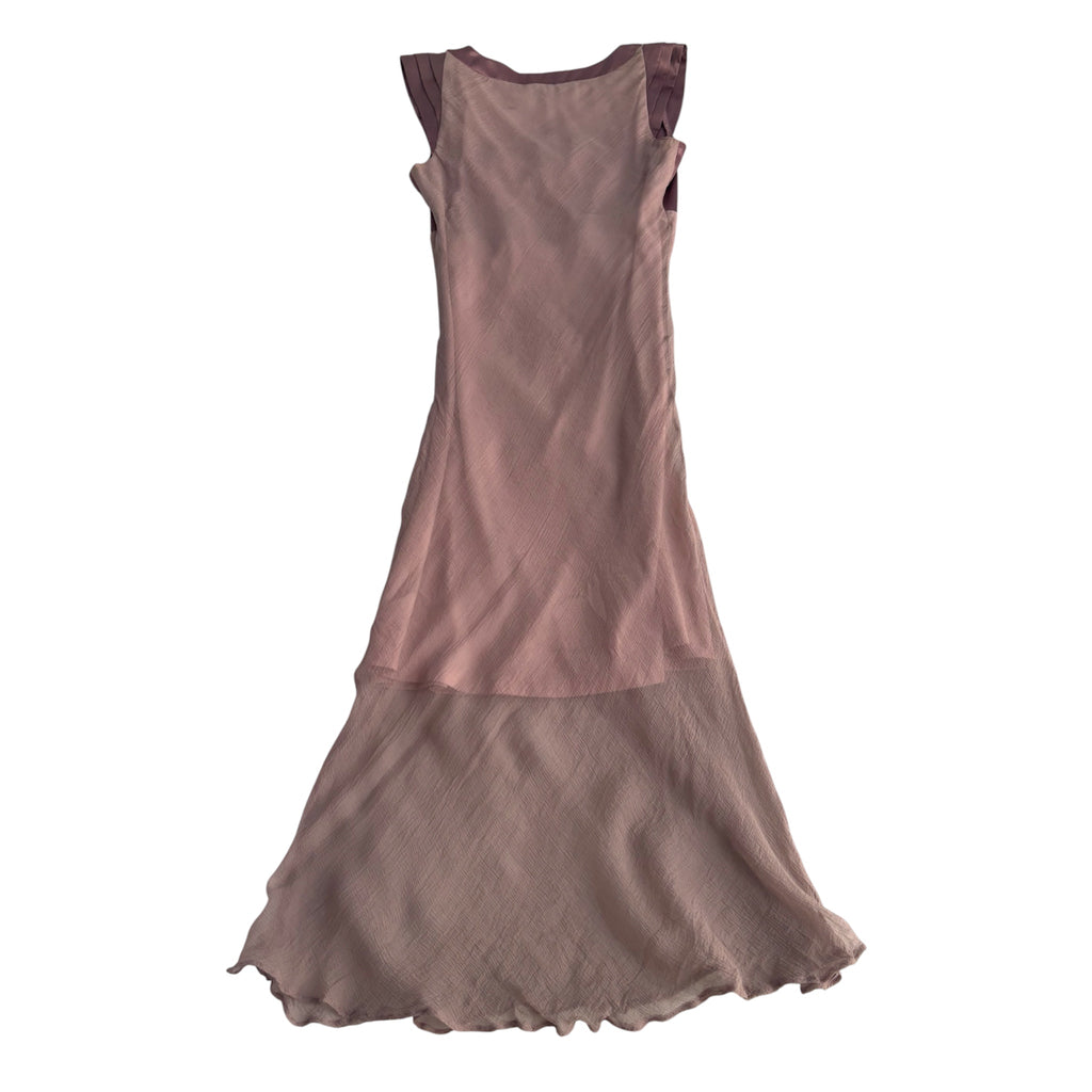 Silk Italian Pink Gauze Dress