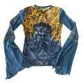 Save the Queen Ornate Mesh Top