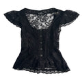 D&G Sheer Lace Ribbon Top