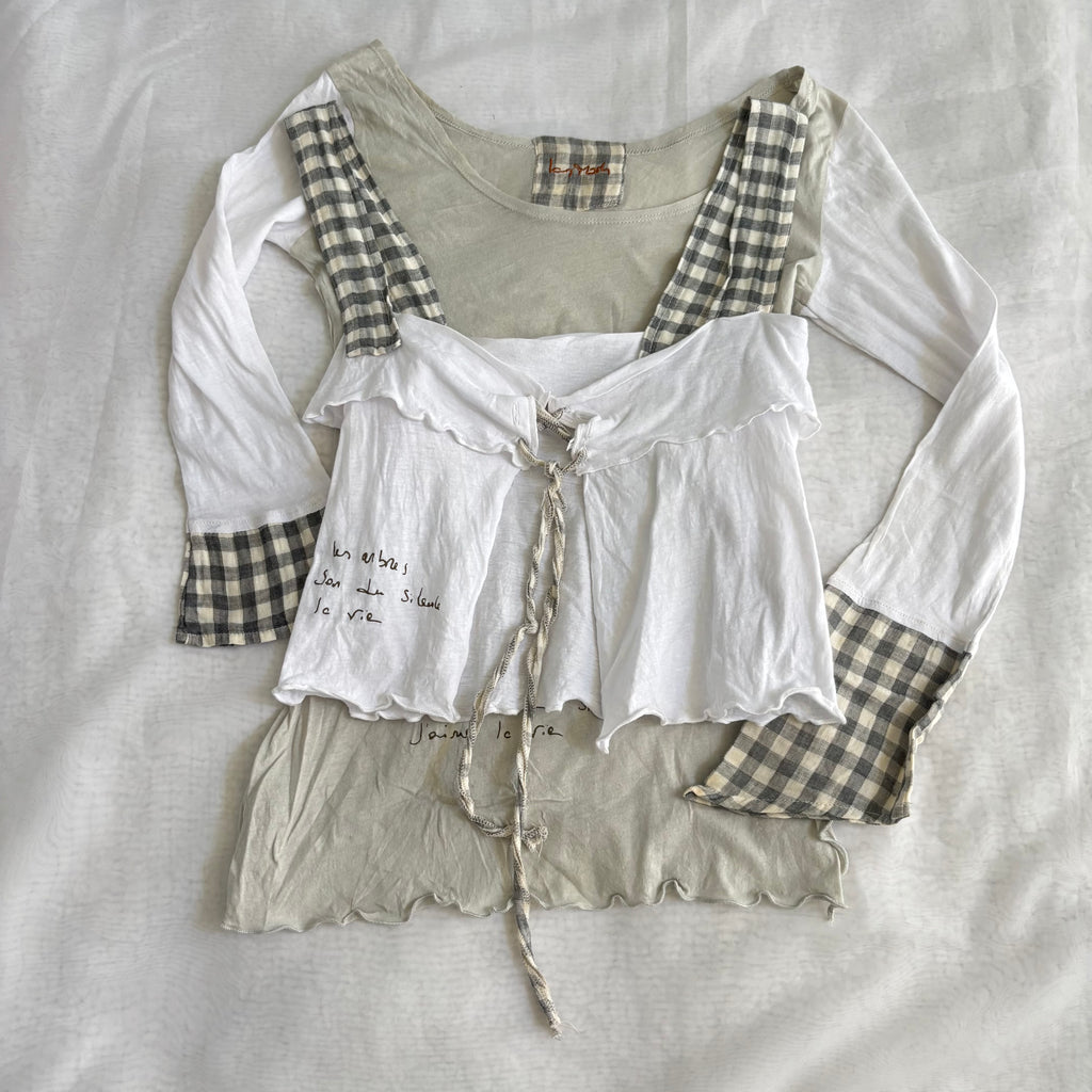 Cotton 3 Piece Top & Skirt Set