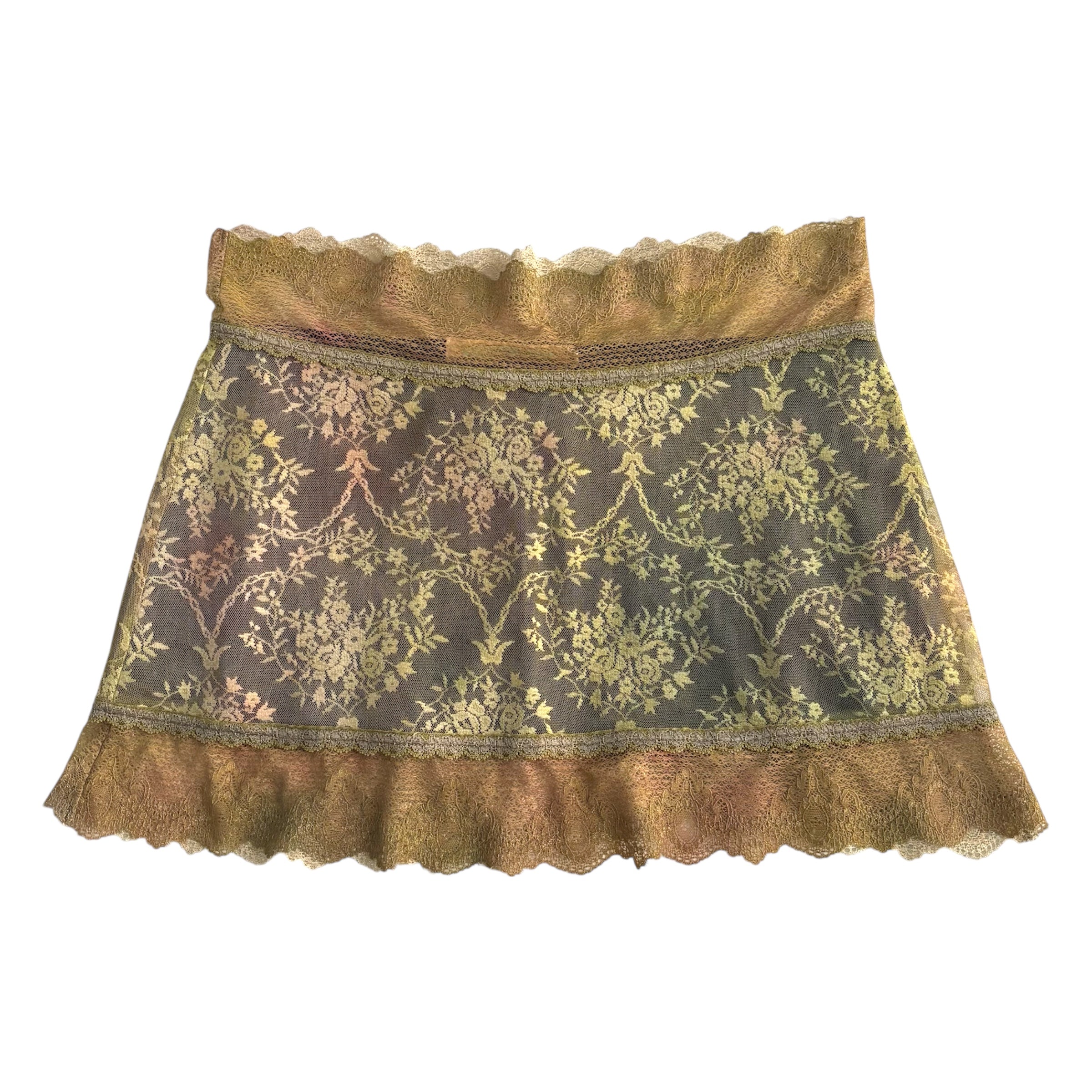 Vintage Michal Negrin Lace Mini Skirt