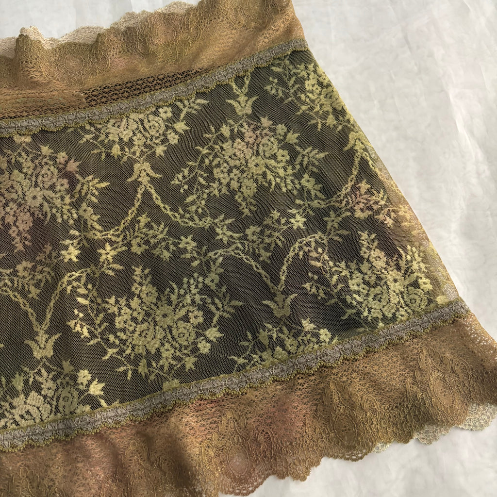 Vintage Michal Negrin Lace Mini Skirt