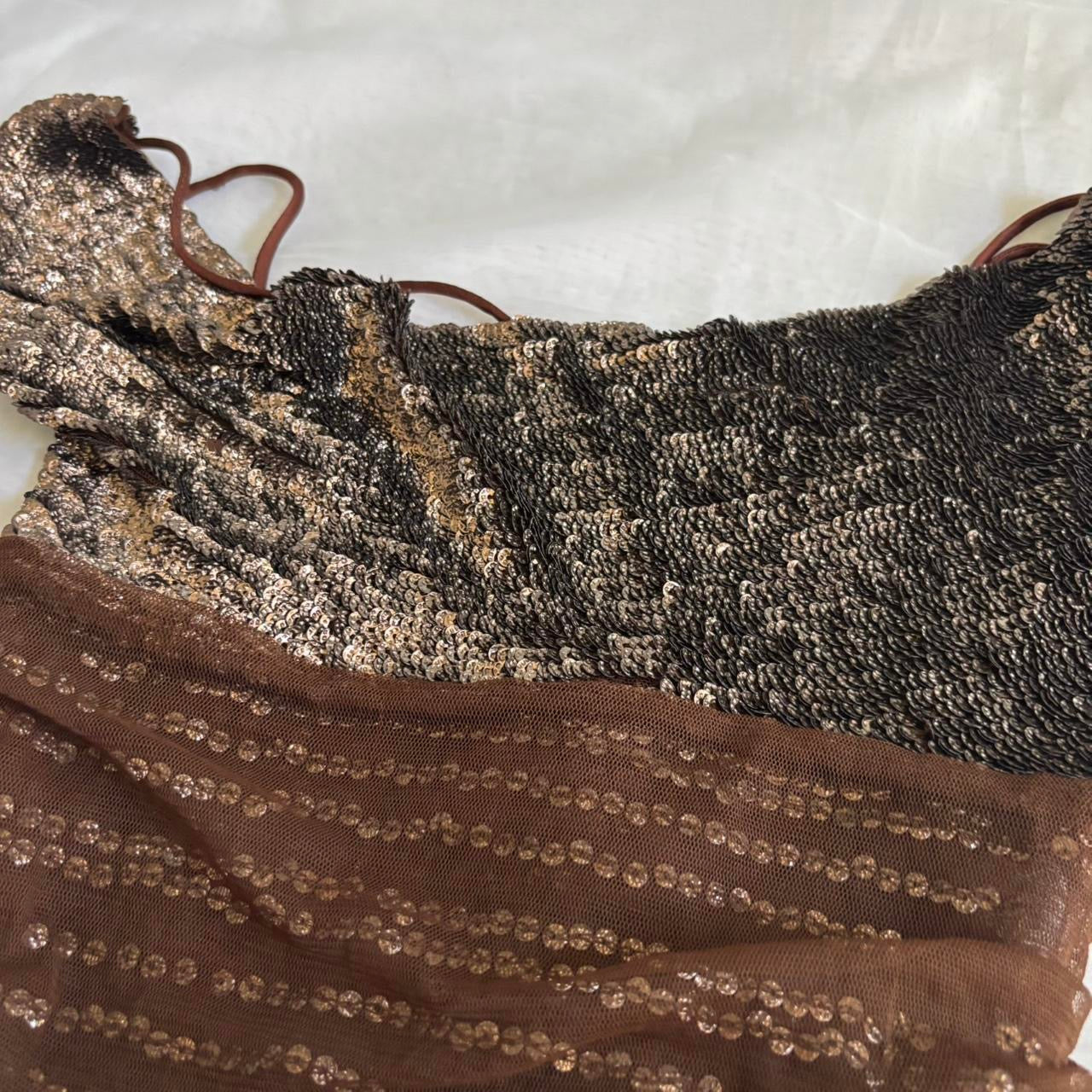 Pinko Sequined Cowl Neck Top