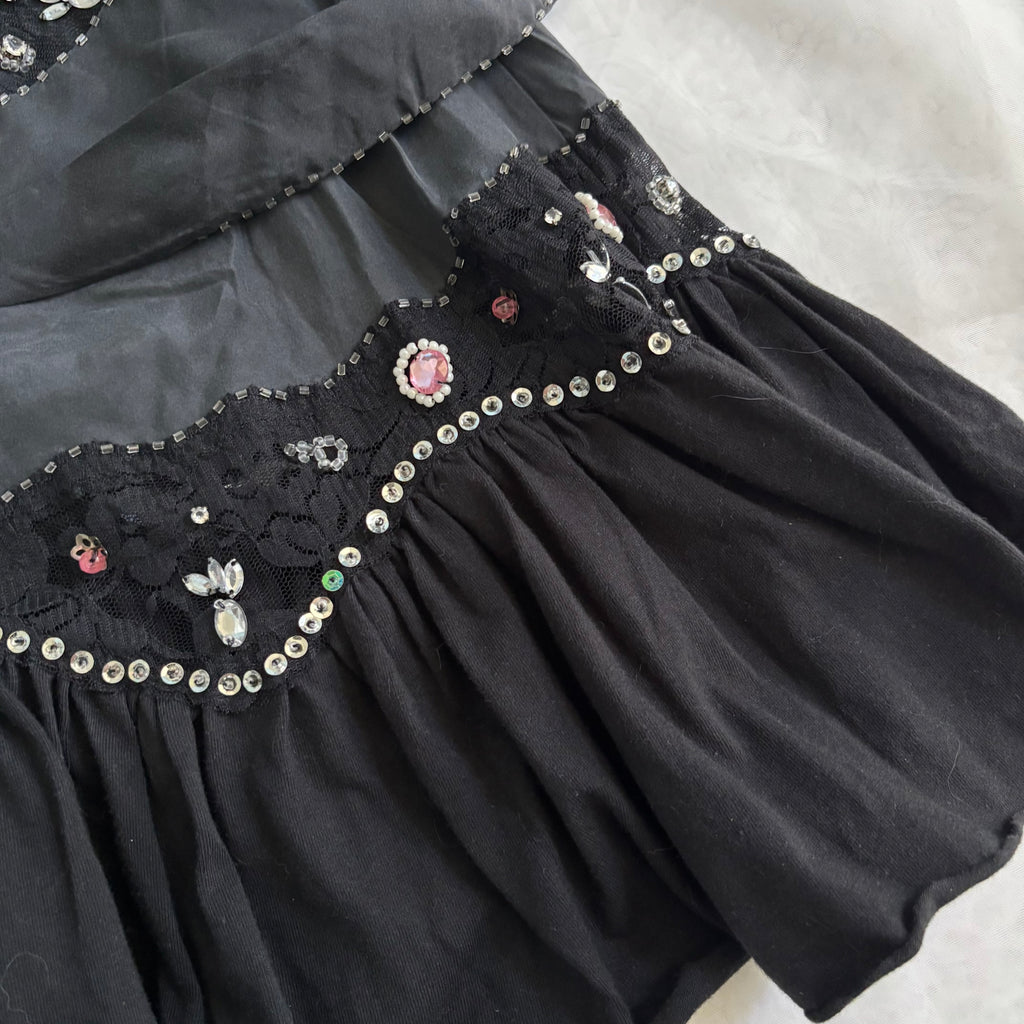 Y2K Manoush Gem Embroidered Mini Dress