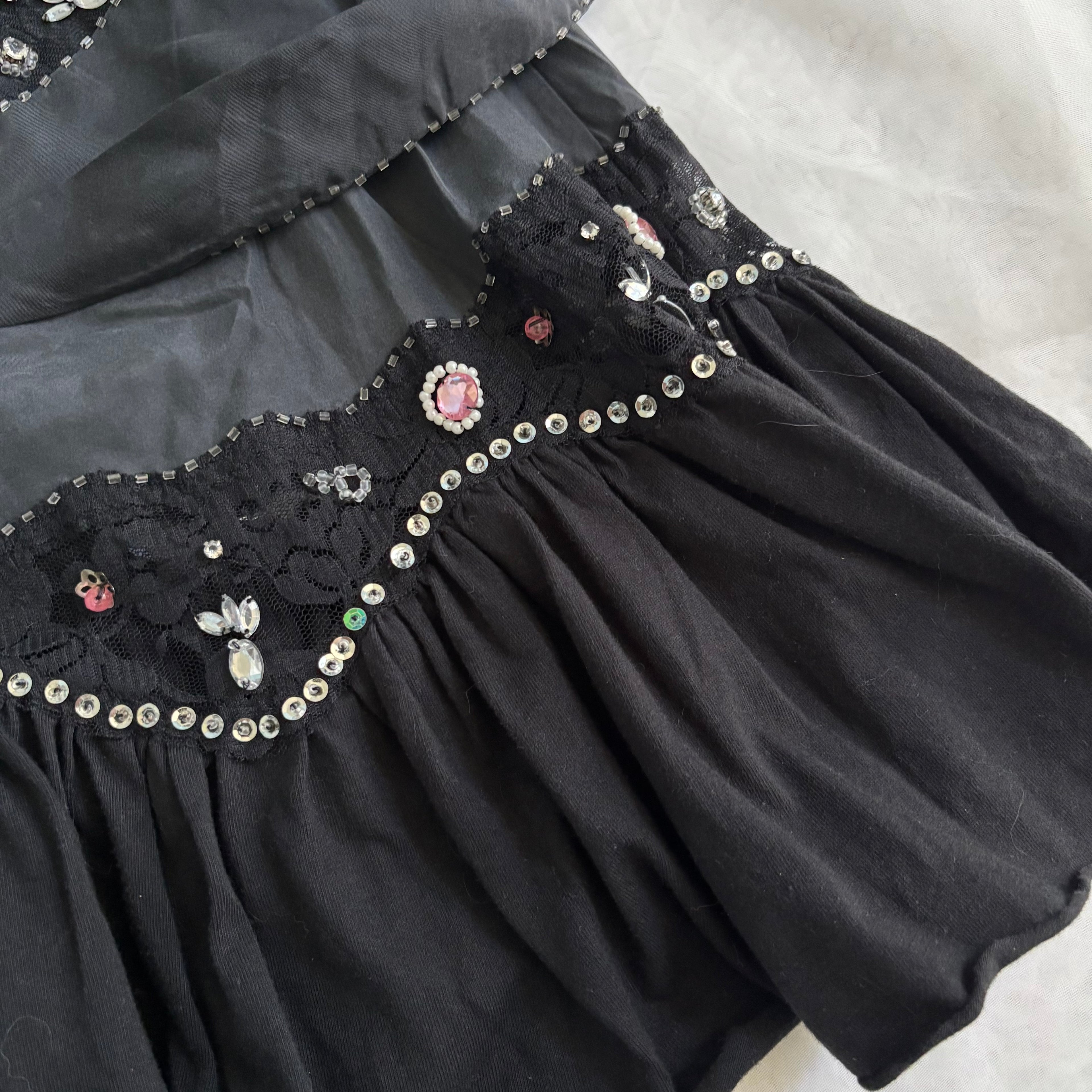 Y2K Manoush Gem Embroidered Mini Dress