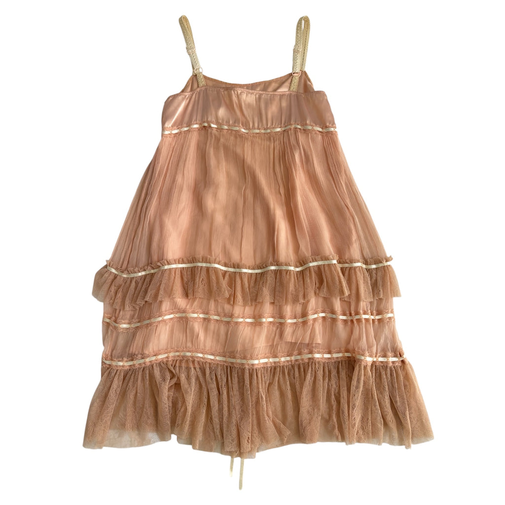 Vintage Galliano Powder Pink Babydoll Dress