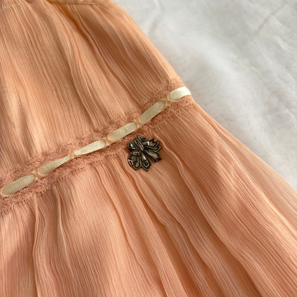 Vintage Galliano Powder Pink Babydoll Dress