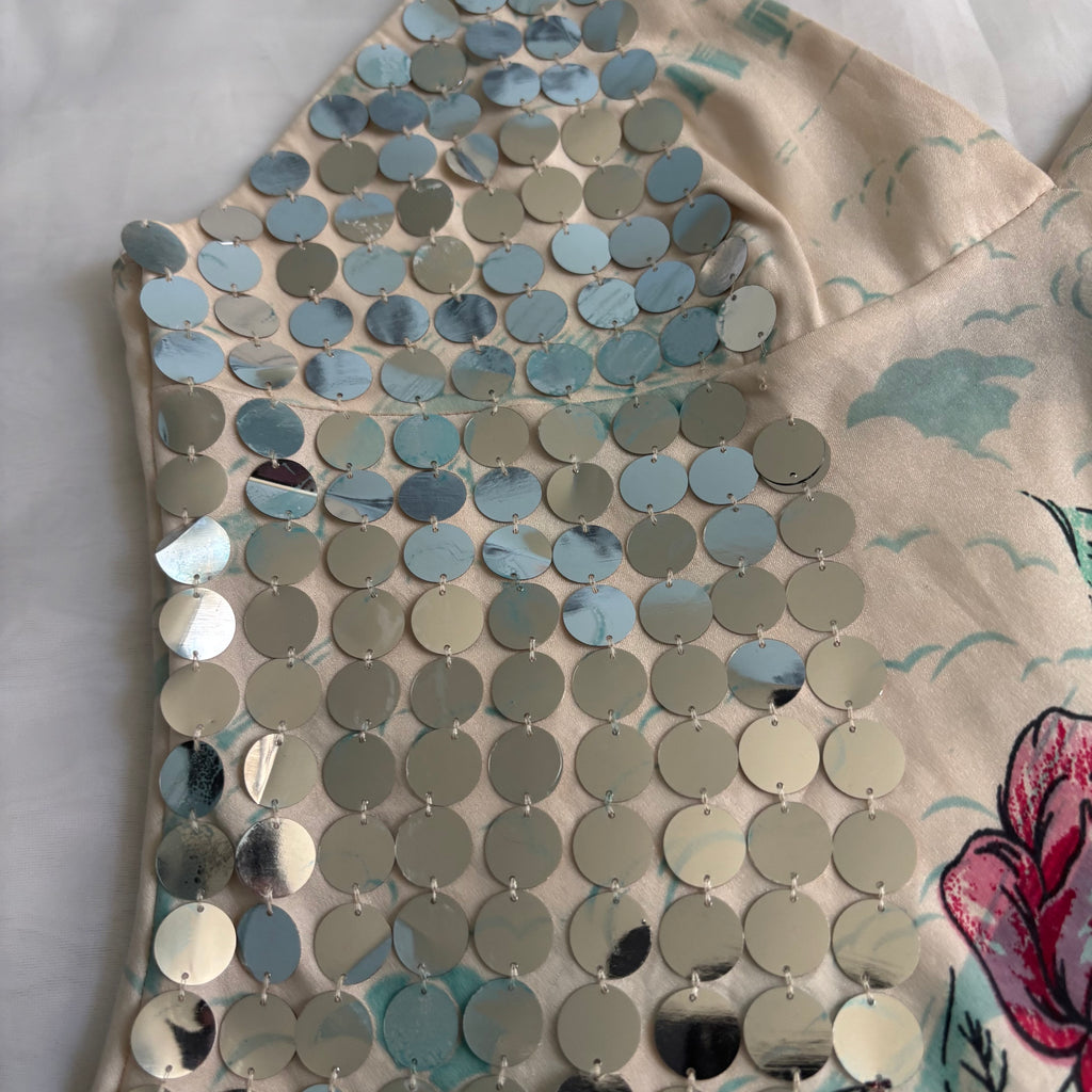 Vintage Italian Tijuana Sequined Slip Dress