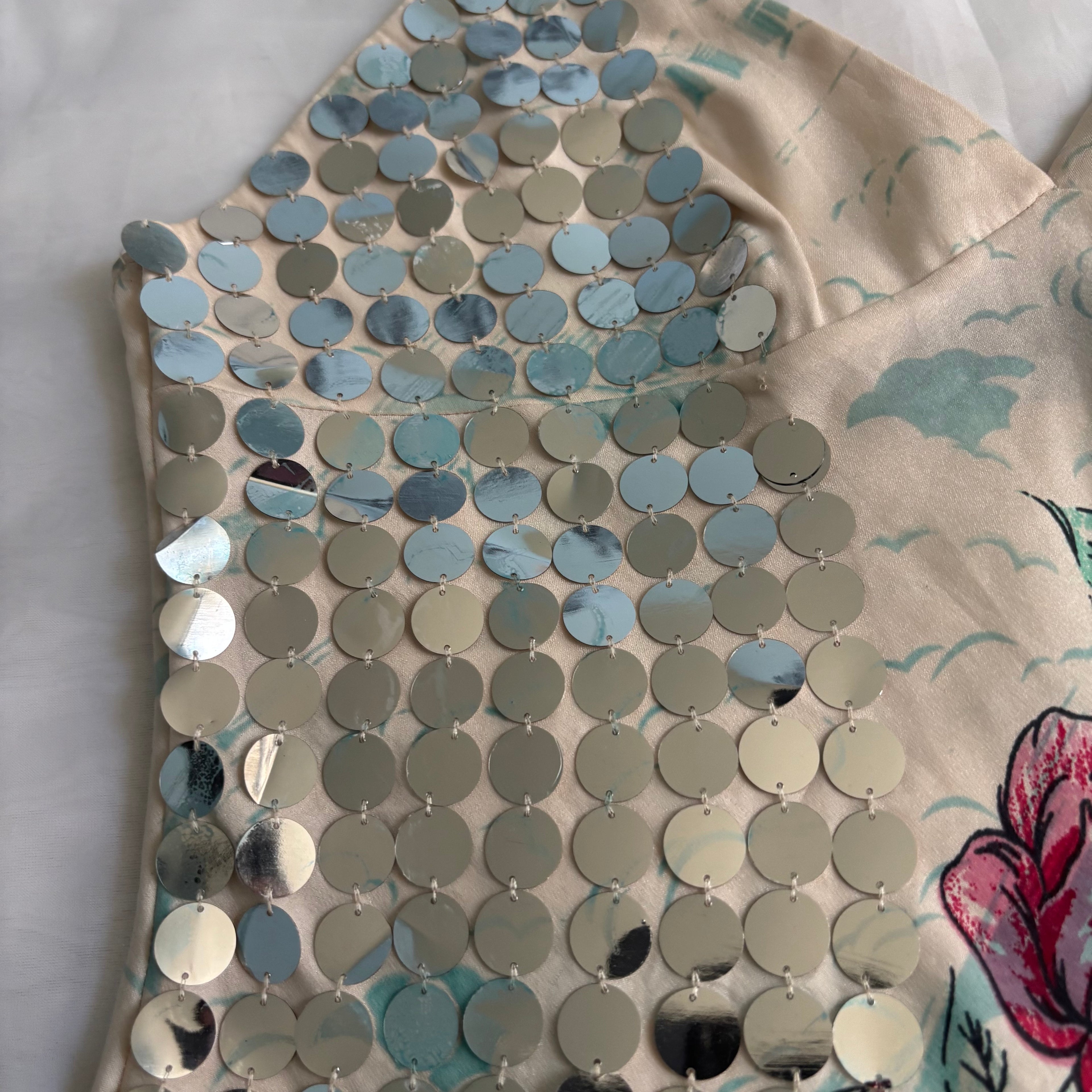 Vintage Italian Tijuana Sequined Slip Dress