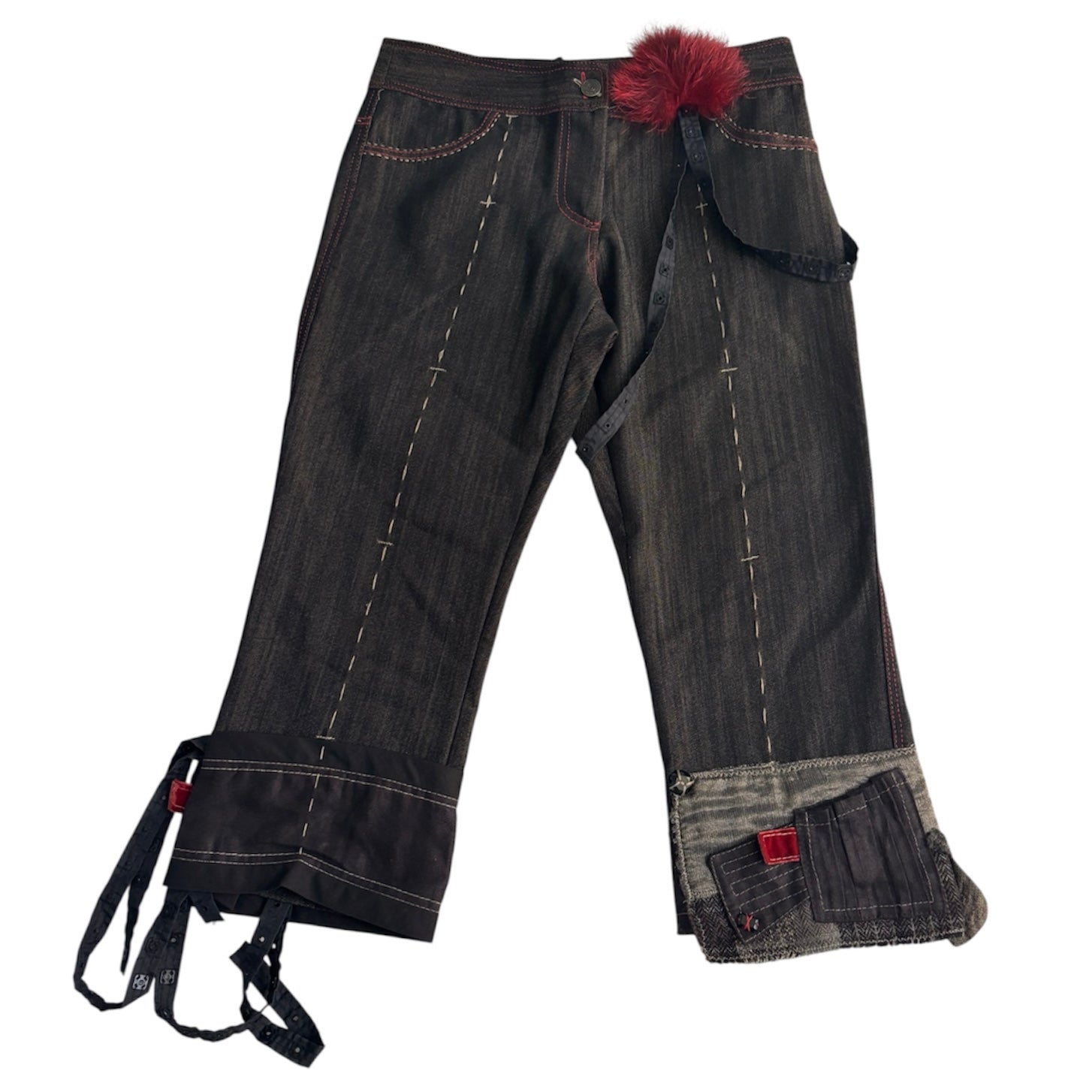 Italian Designer Patchwork Capris