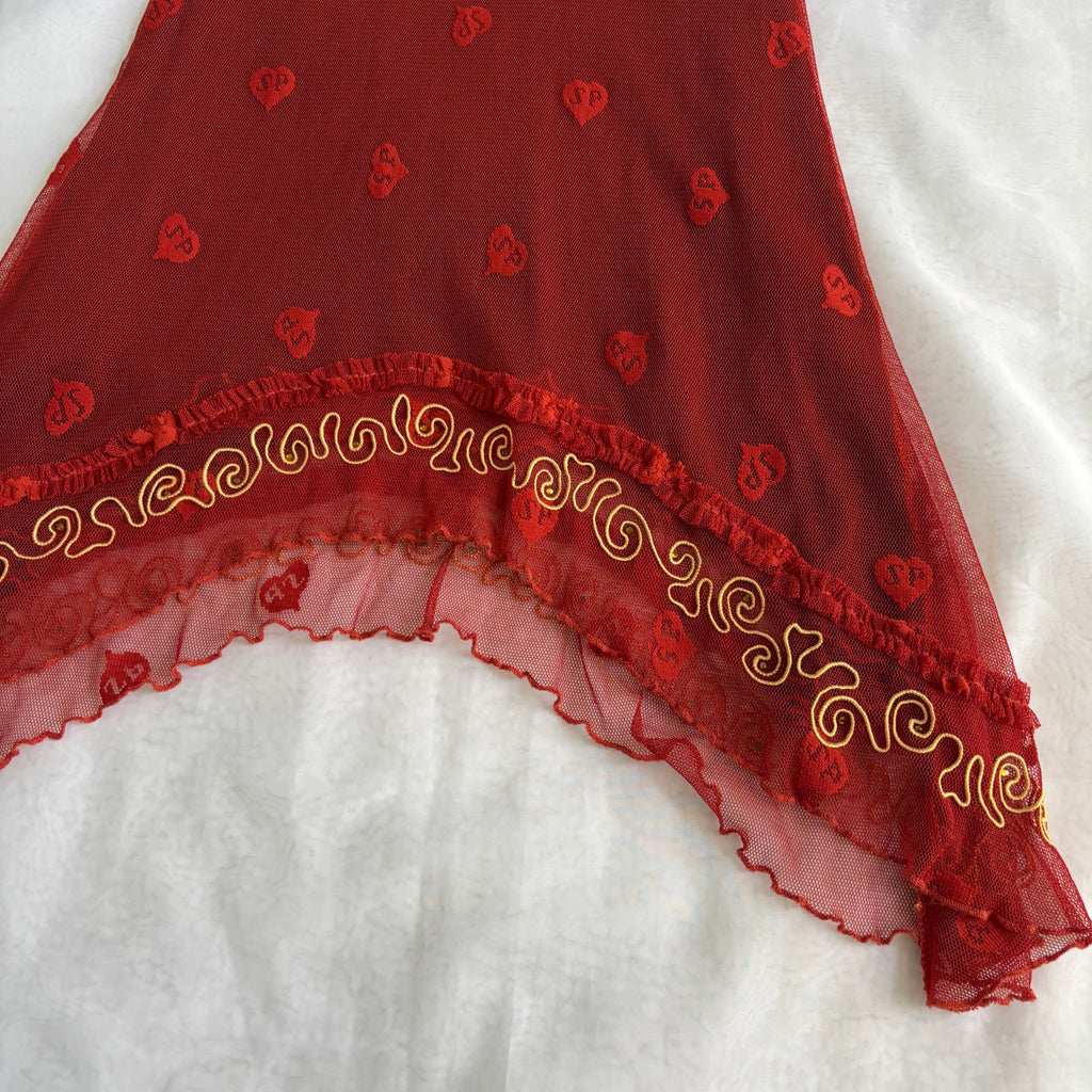 Italian Asymmetrical Heart Dress