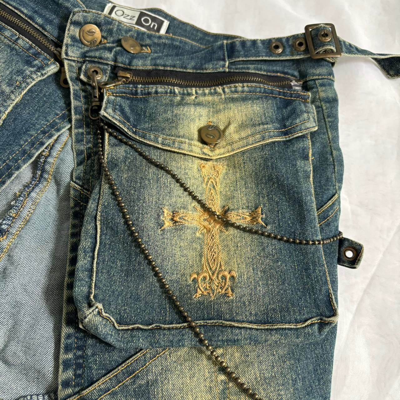 Ozz On Japan Distressed Jean Belt
