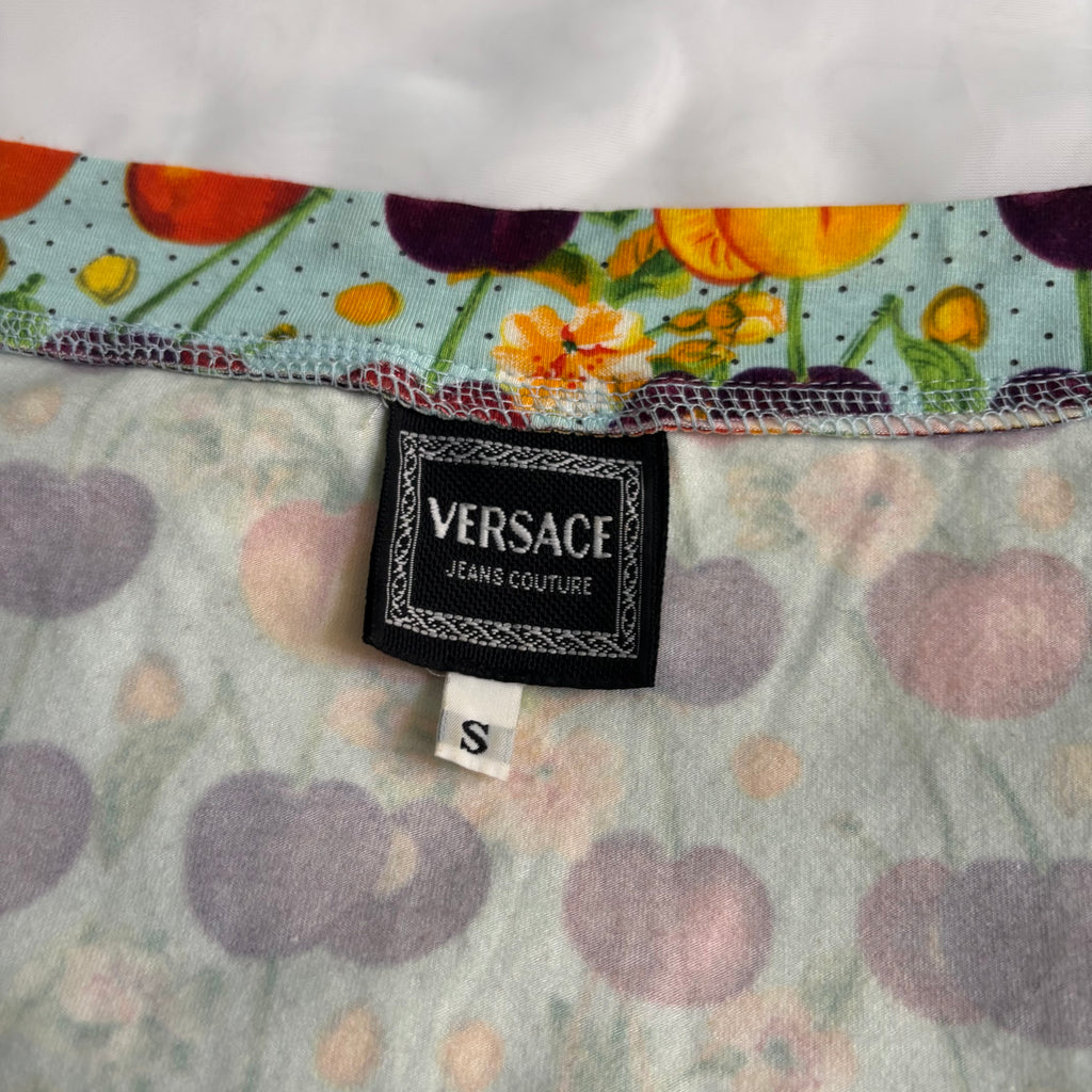 Vintage Versace Fruit Polka Dot Top
