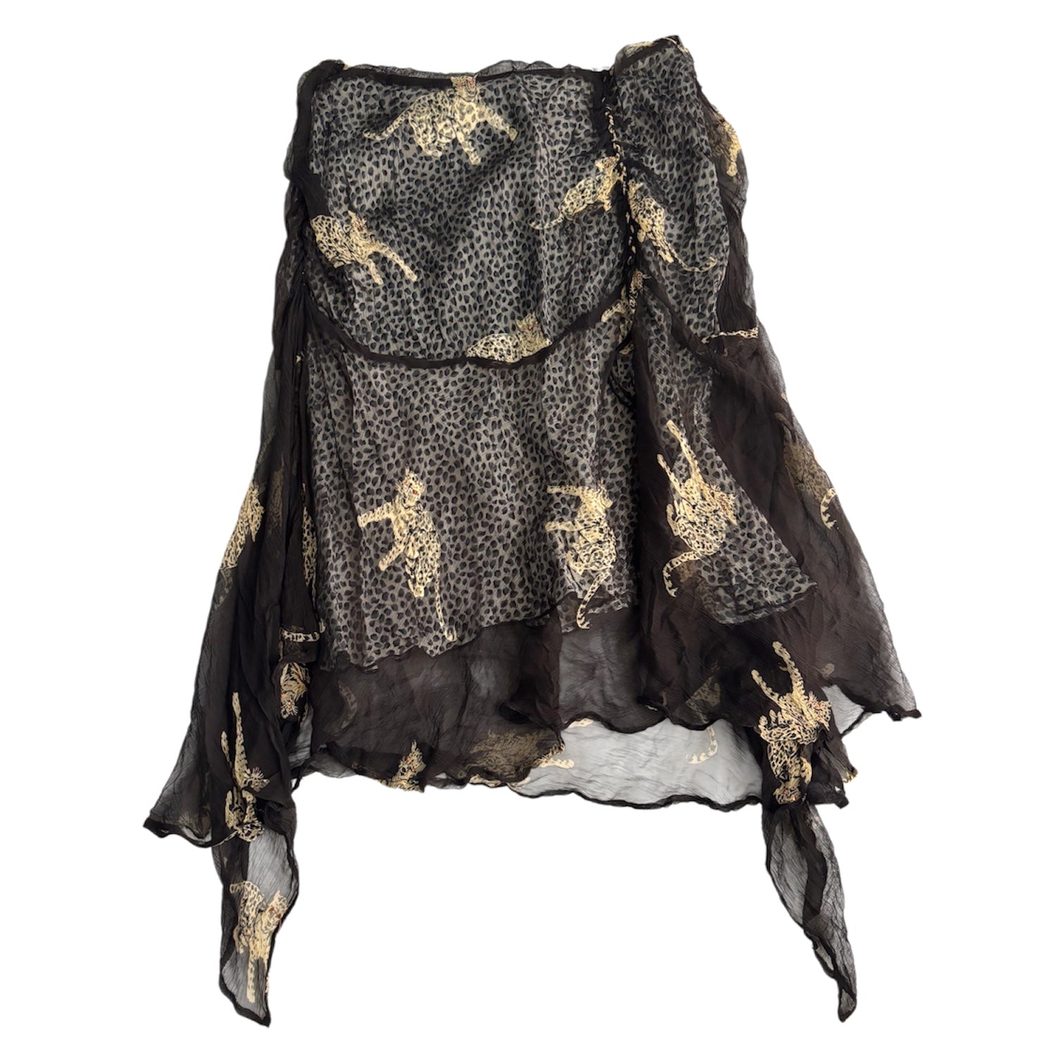 Vintage Derhy Leopard Skirt