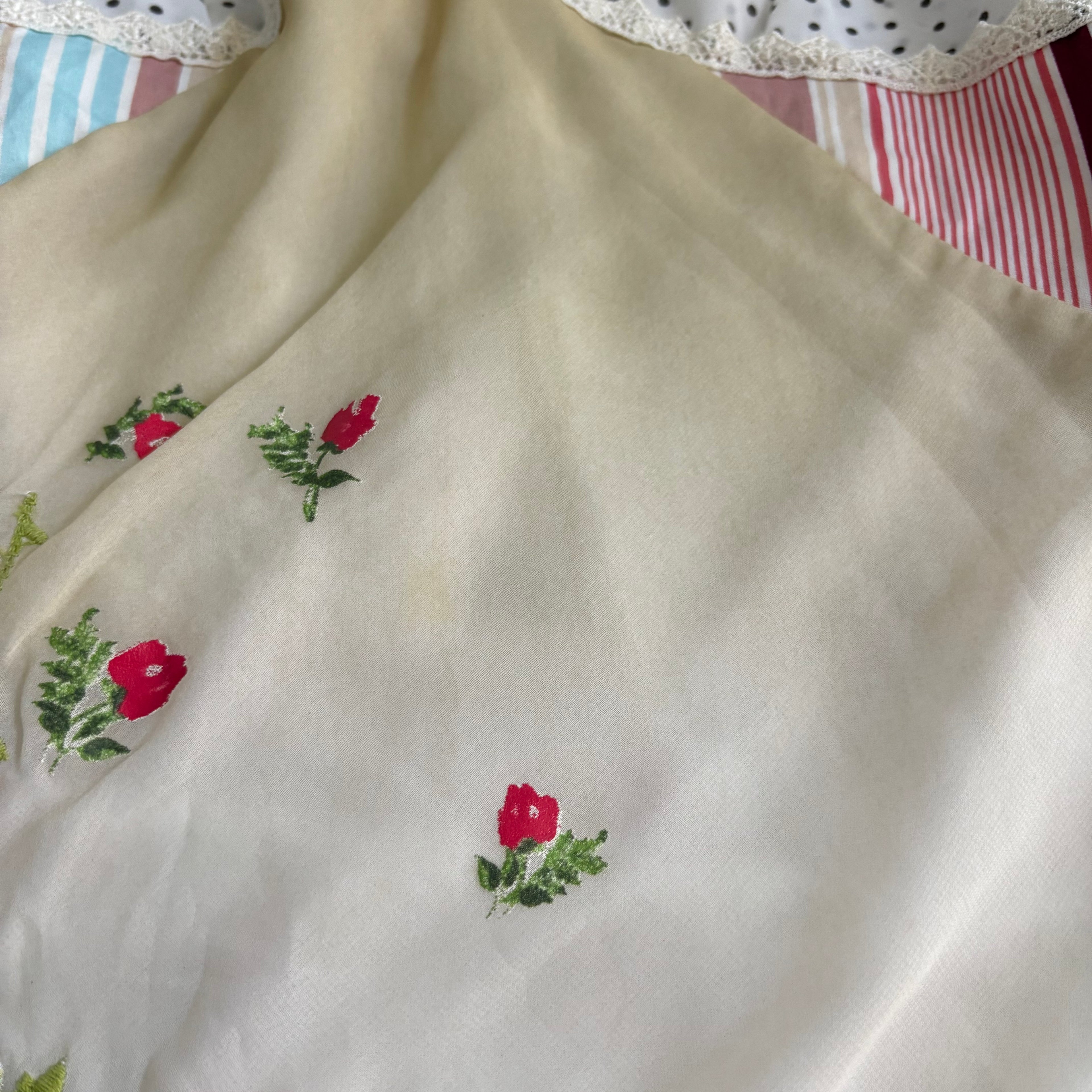 Vintage Italian Mesh Mutli Pattern dress