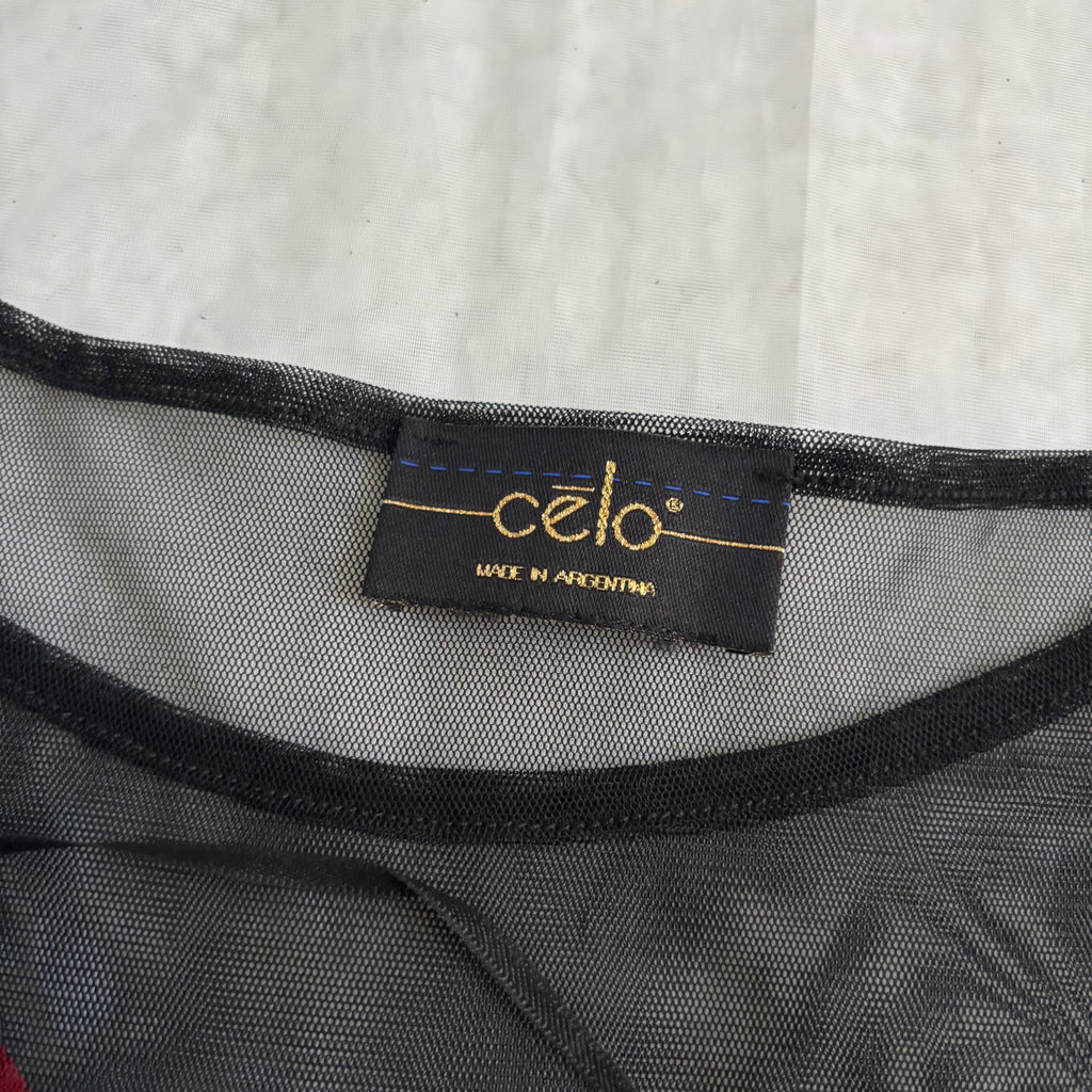 Celo Embroidered Mesh Tank Top