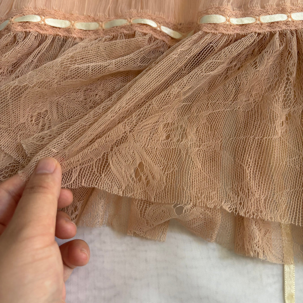 Vintage Galliano Powder Pink Babydoll Dress