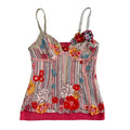 Karen Millen Silk Floral Striped Tank