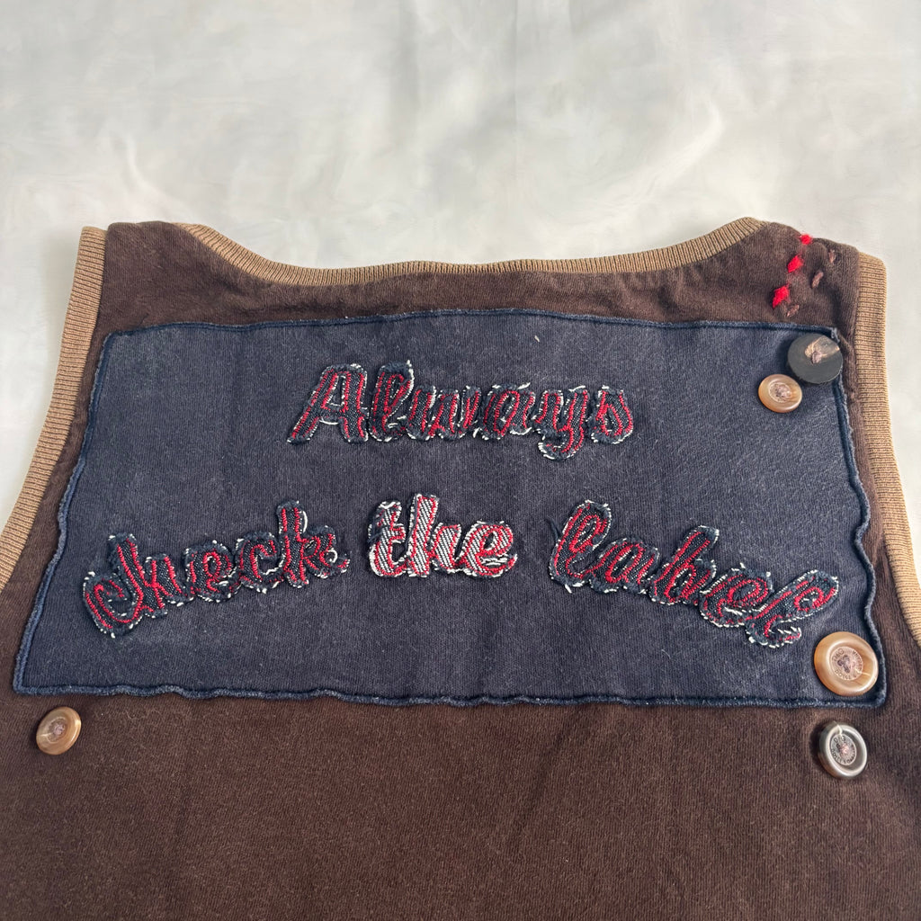 D&G “Always Check the Label” Button Top