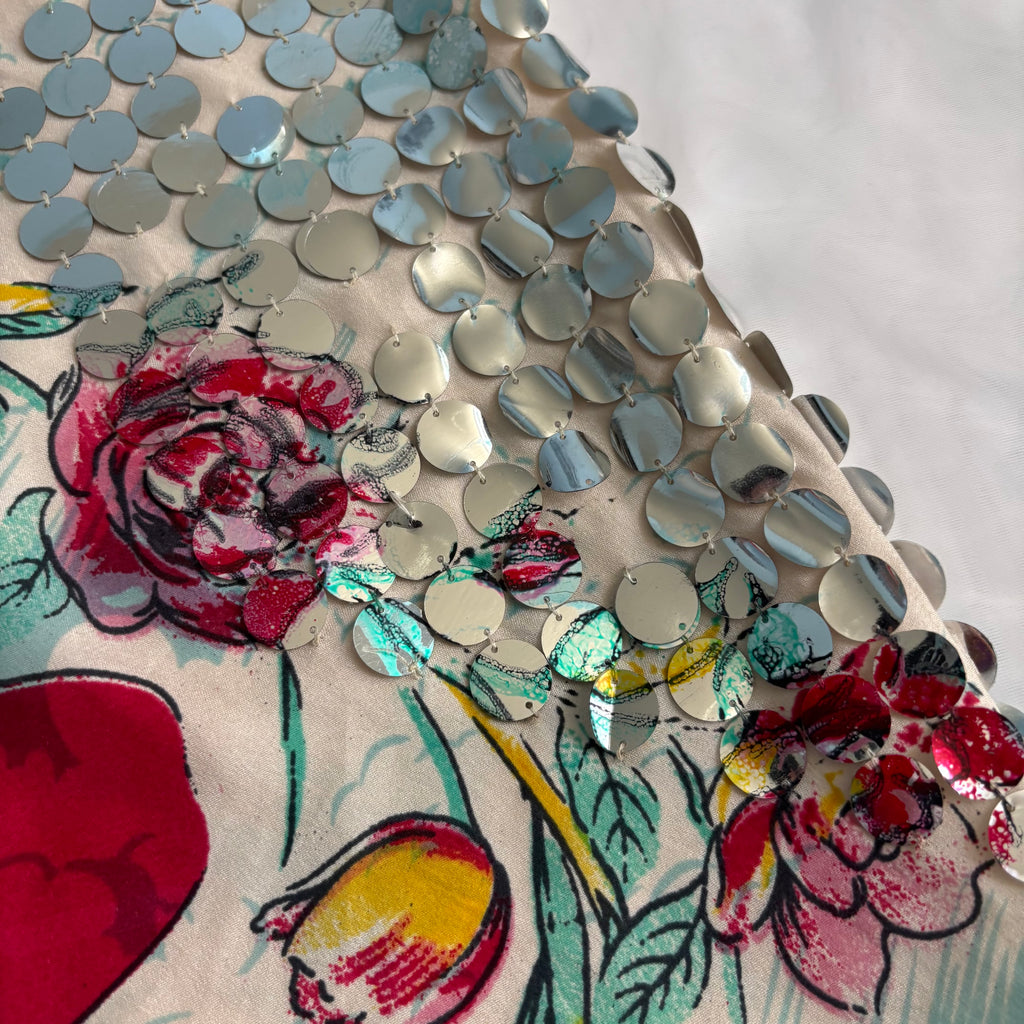 Vintage Italian Tijuana Sequined Slip Dress