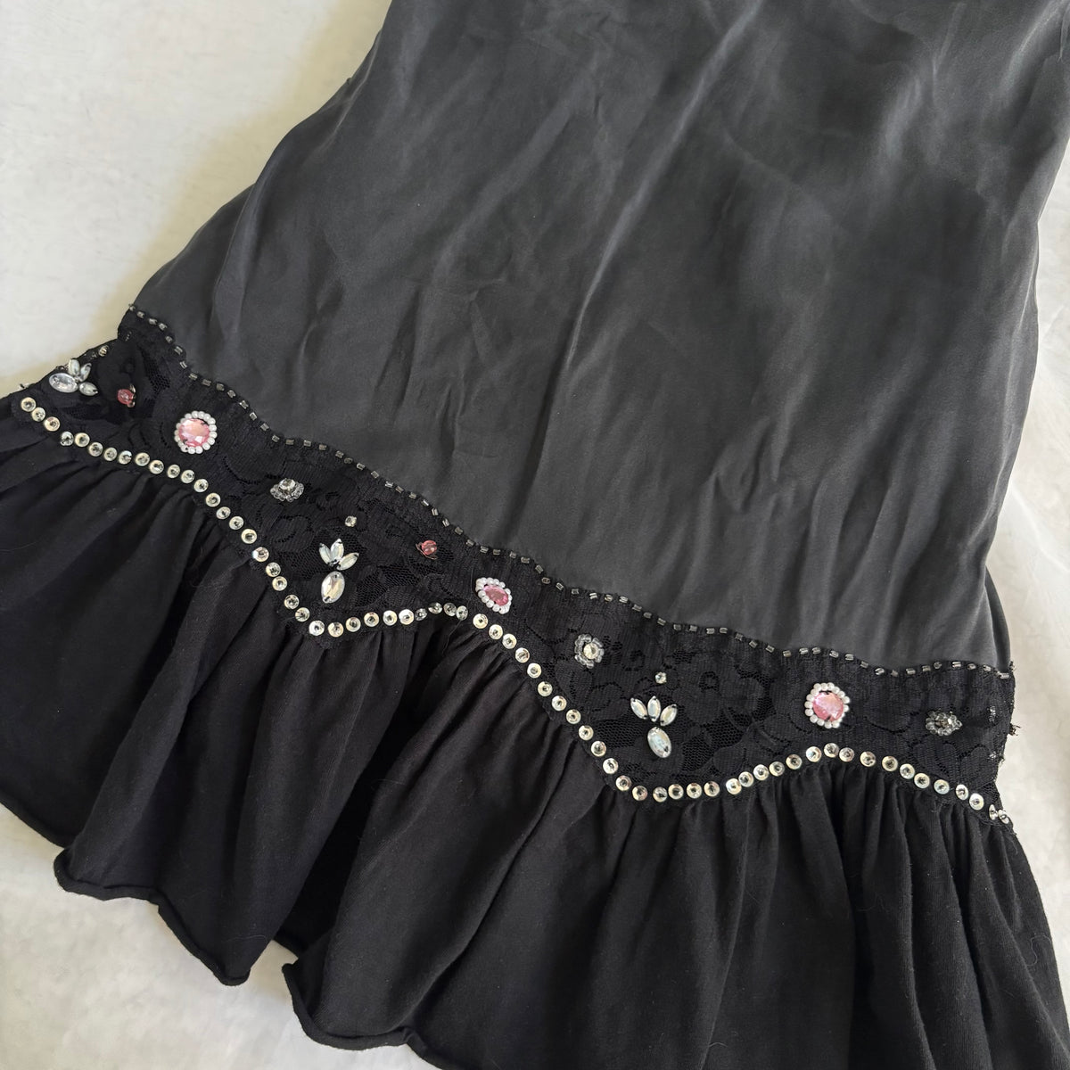 Y2K Manoush Gem Embroidered Mini Dress