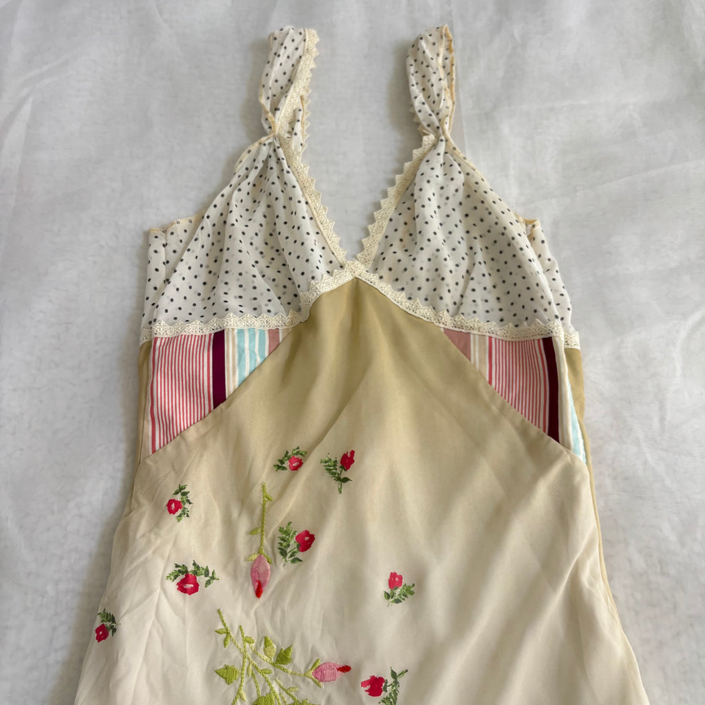 Vintage Italian Mesh Mutli Pattern dress