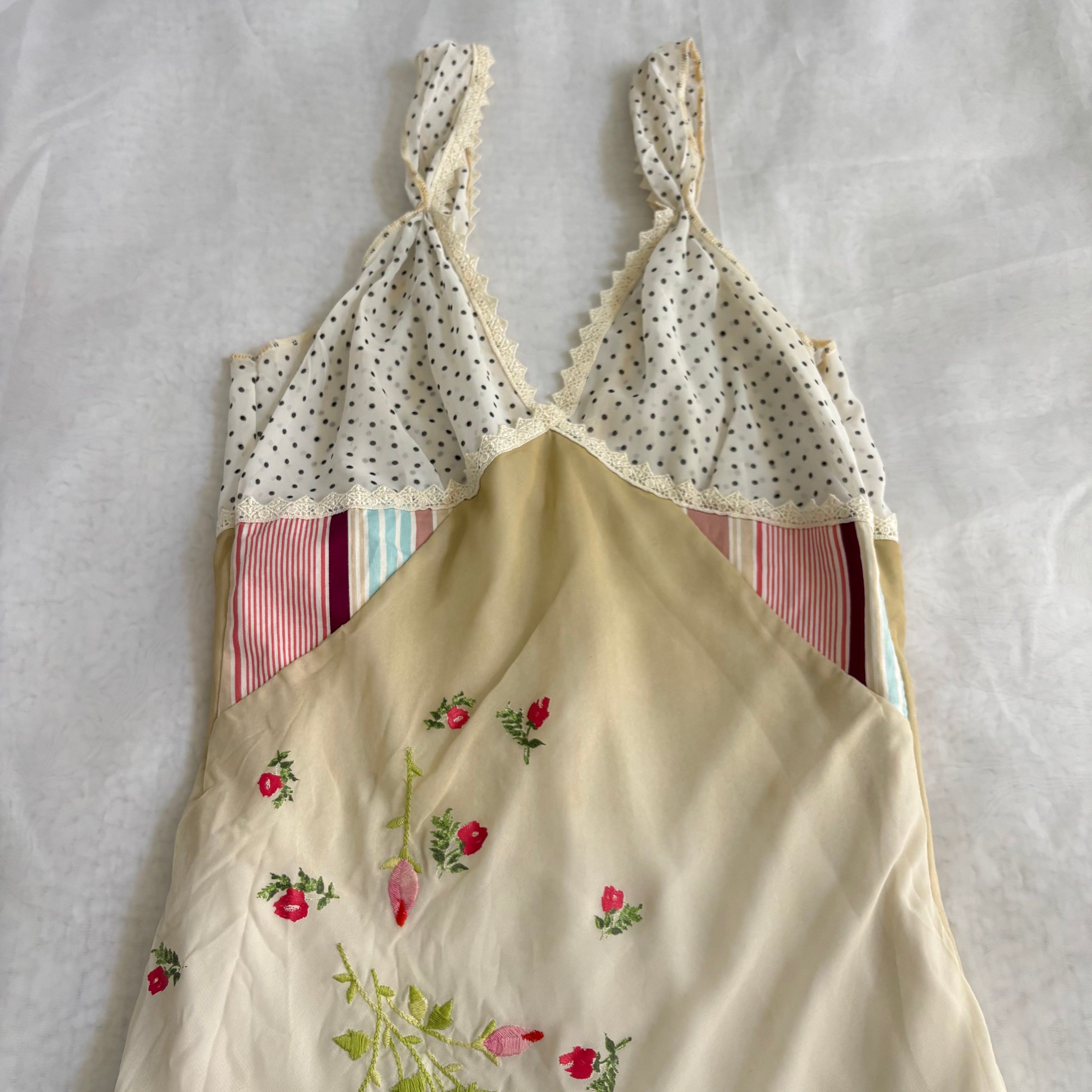 Vintage Italian Mesh Mutli Pattern dress