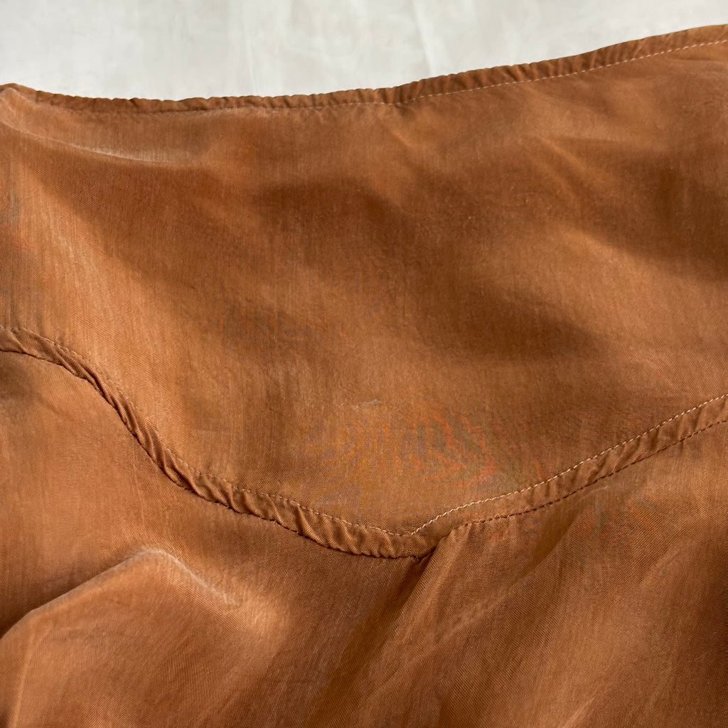 Asymmetrical Euro Cupro Skirt