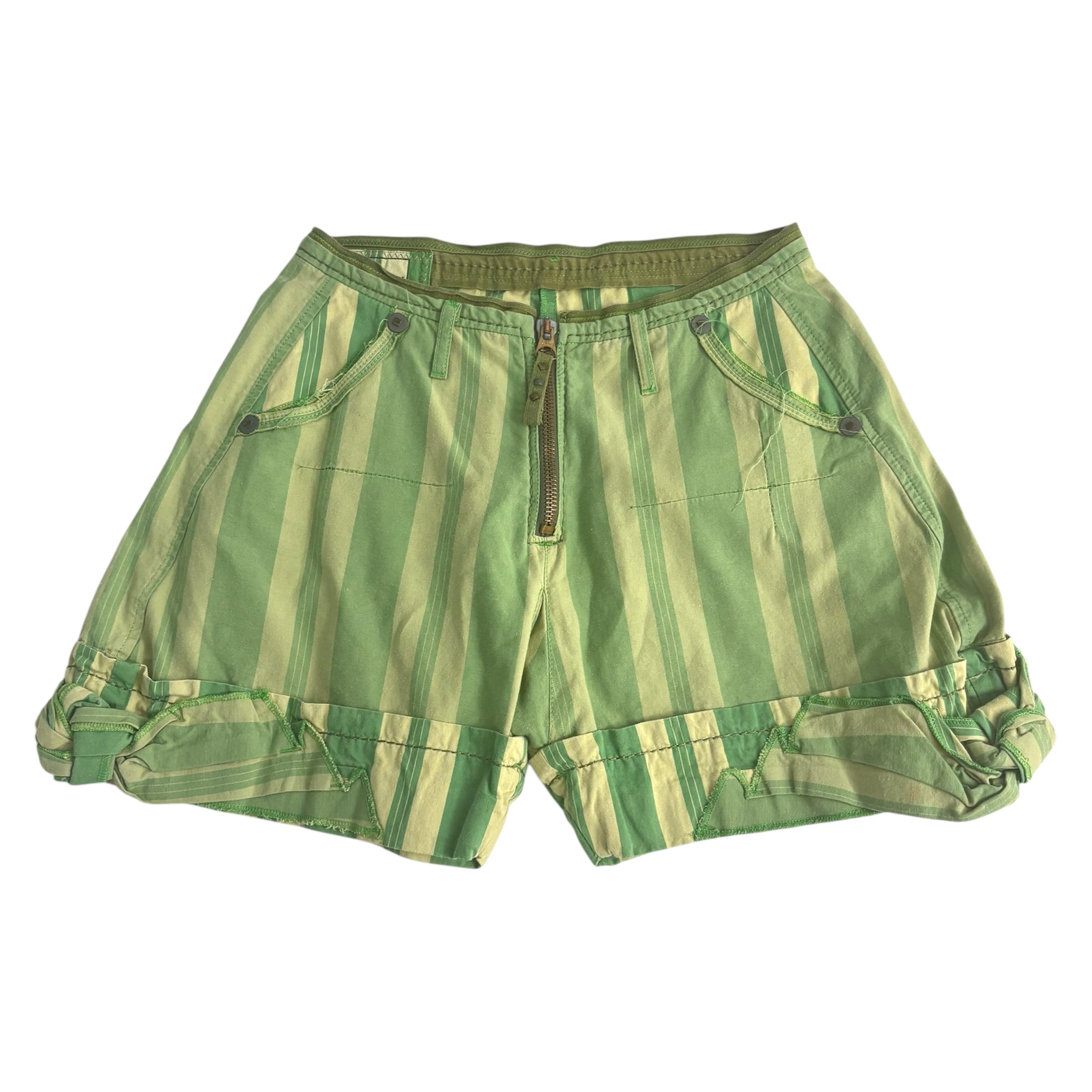 Marithe Francois Girbaud Striped Shorts
