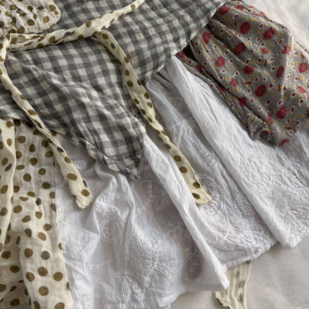Cotton 3 Piece Top & Skirt Set