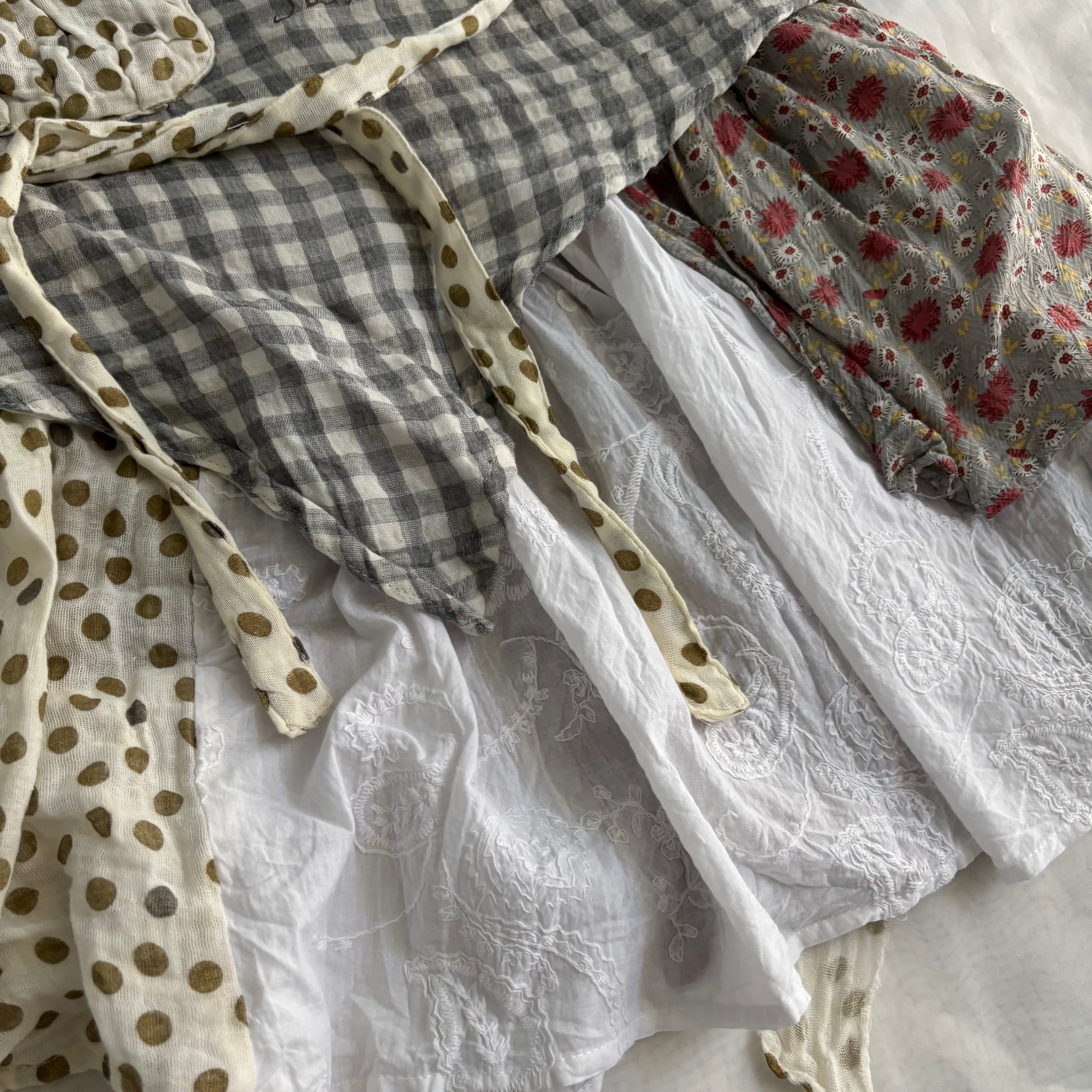 Cotton 3 Piece Top & Skirt Set