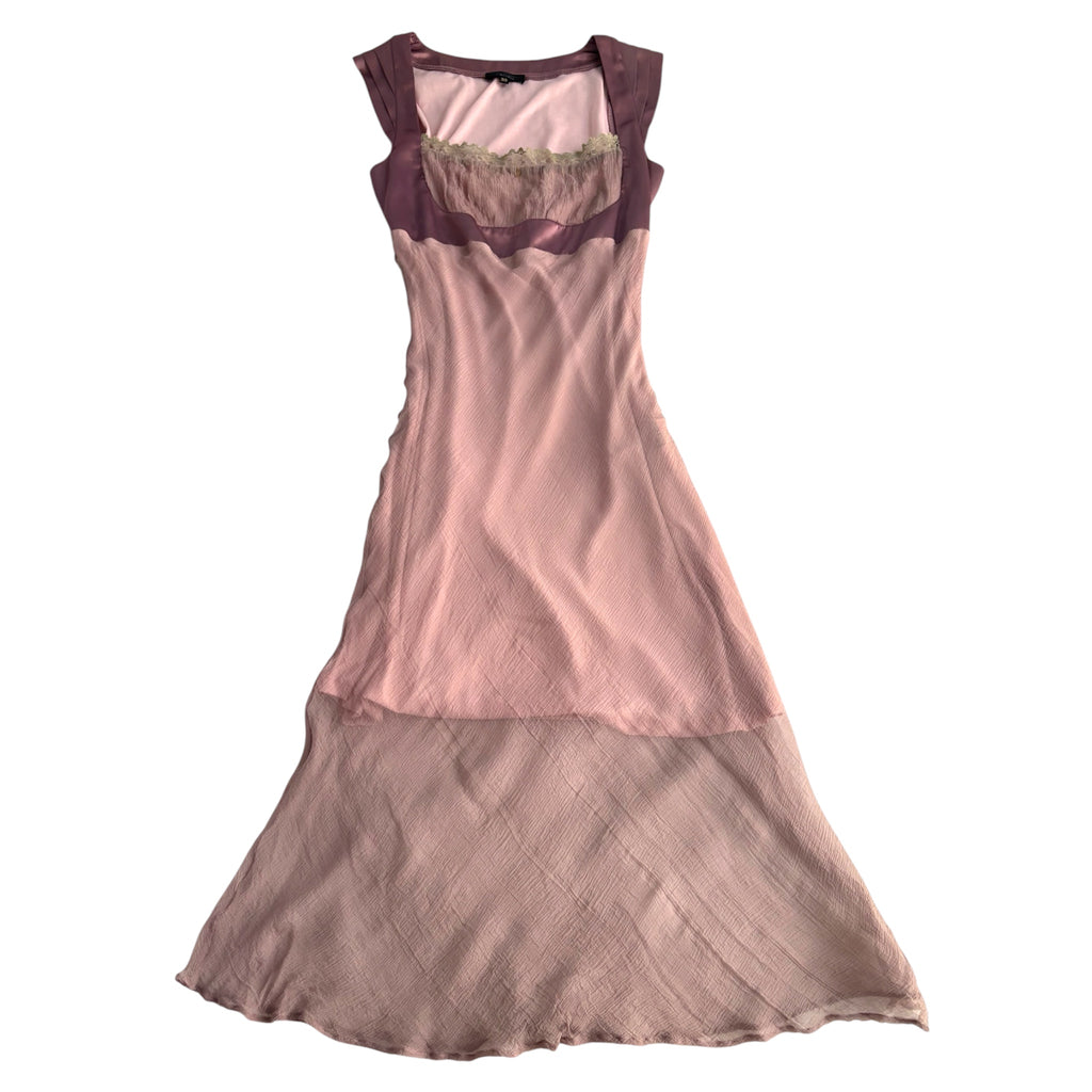 Silk Italian Pink Gauze Dress