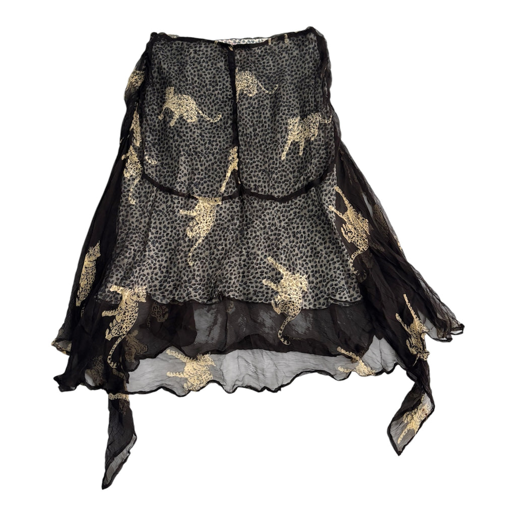 Vintage Derhy Leopard Skirt