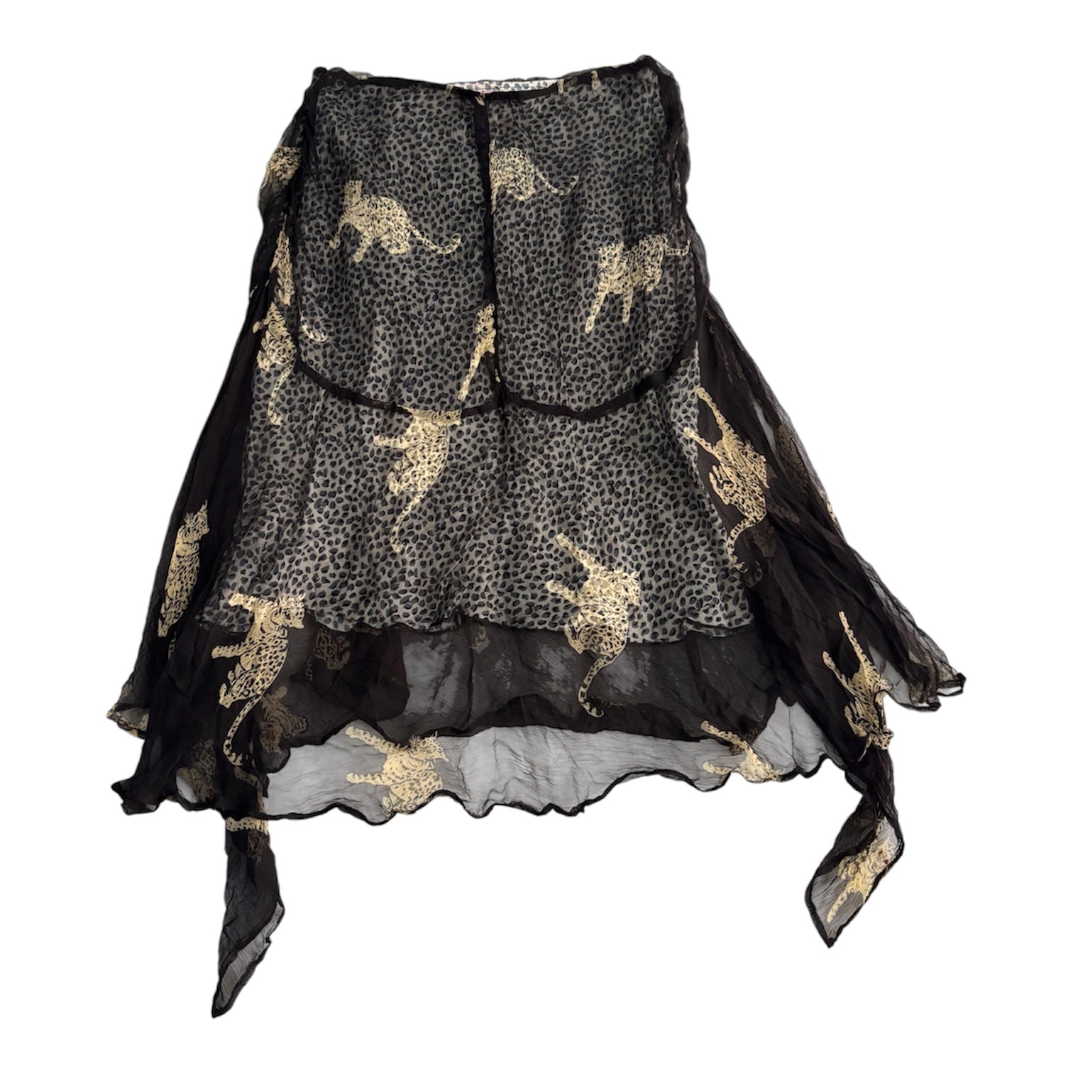 Vintage Derhy Leopard Skirt