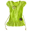 Lime Green Ruffle Top