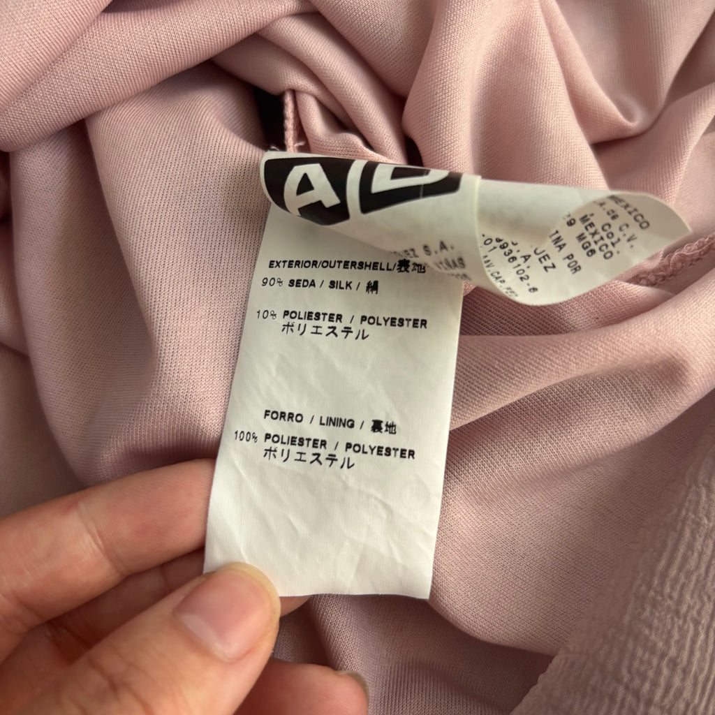 Silk Italian Pink Gauze Dress