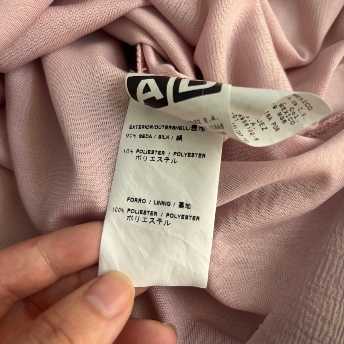 Silk Italian Pink Gauze Dress