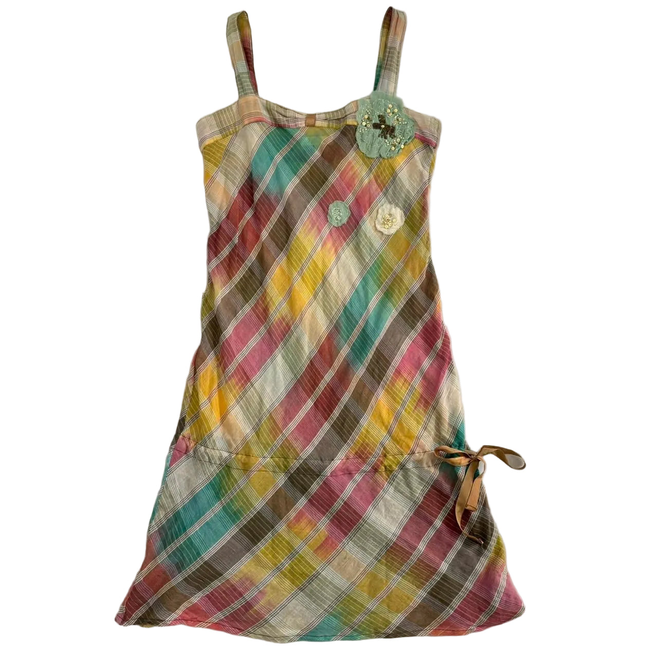 French Brand Plaid Tweed Dress
