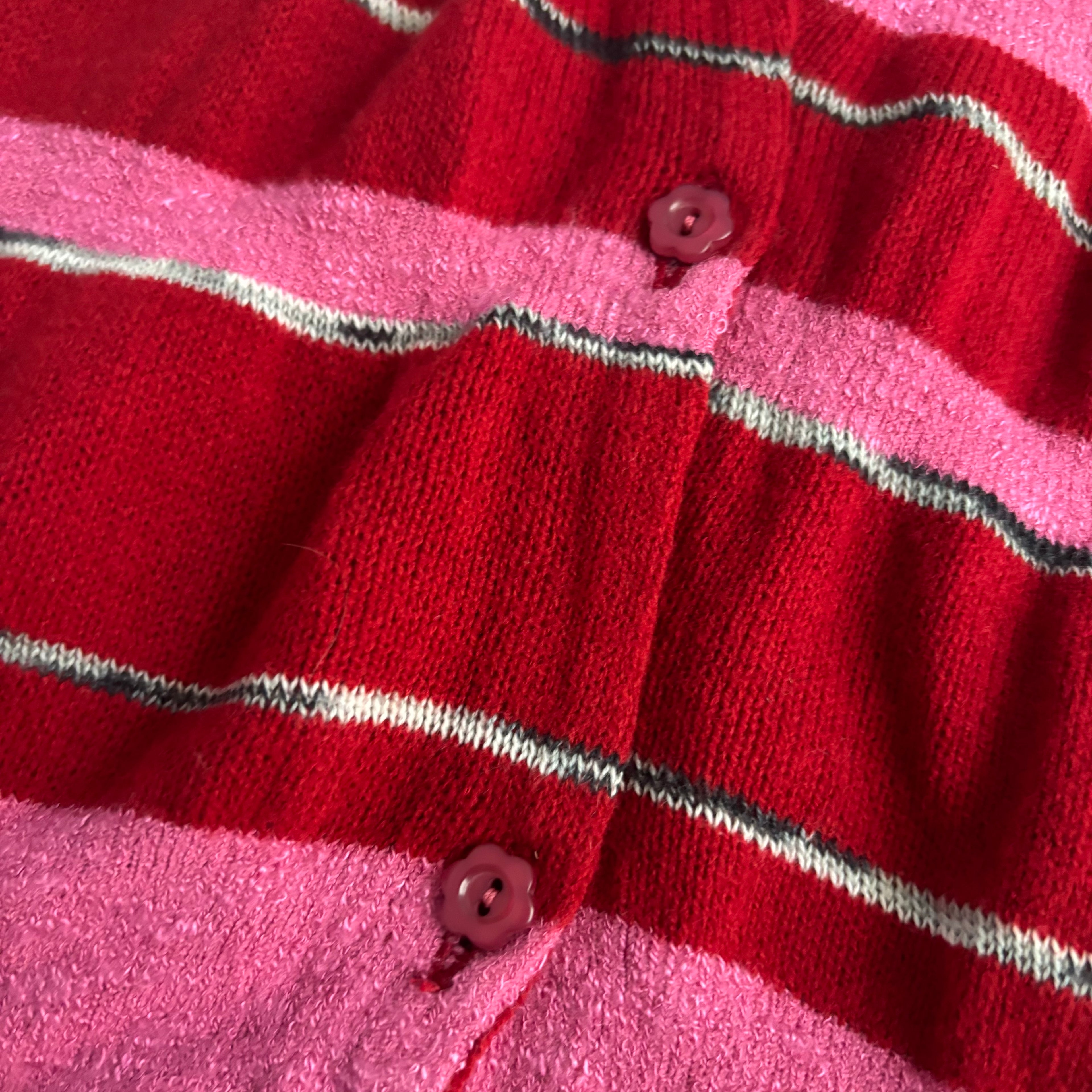 Hysteric Glamour Striped Cherry Knit Top