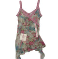 Zone Bleue Blokette Floral Mesh Tank
