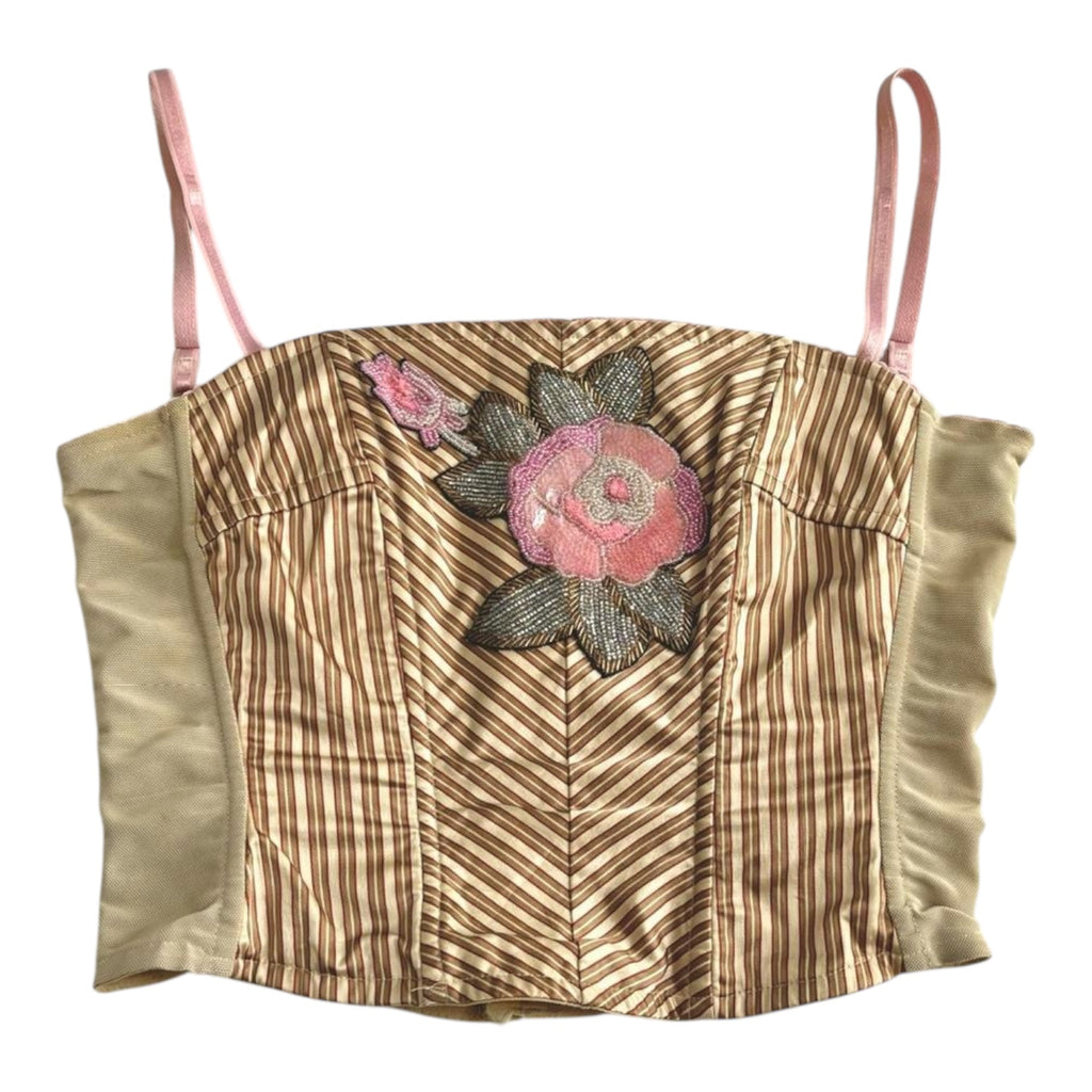 VDP Beaded Striped Corset