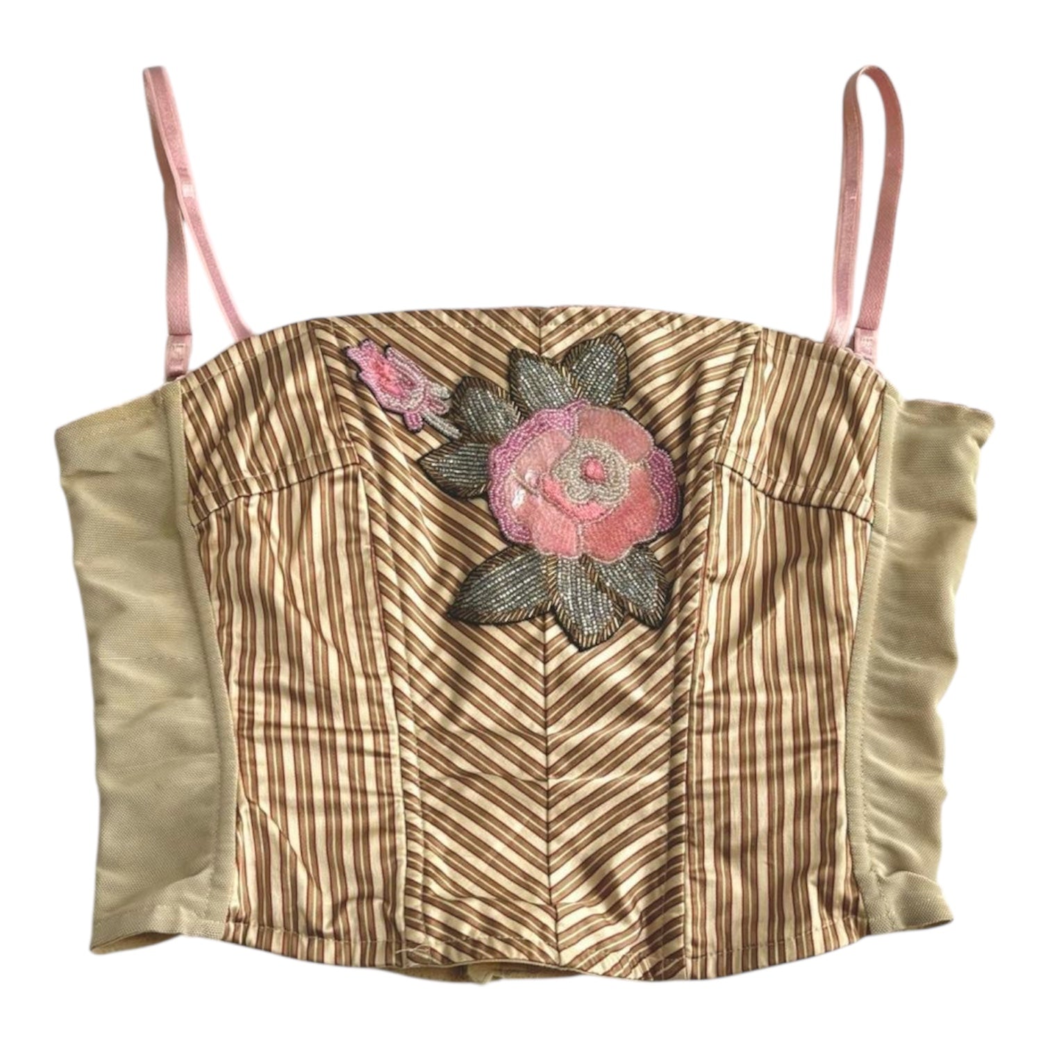 VDP Beaded Striped Corset