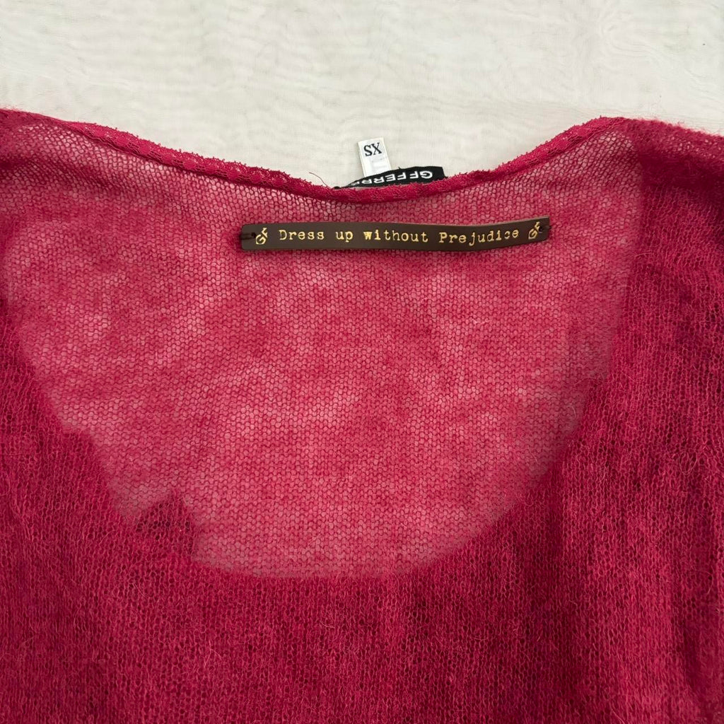 G Ferre Floral Alpaca Blend Top