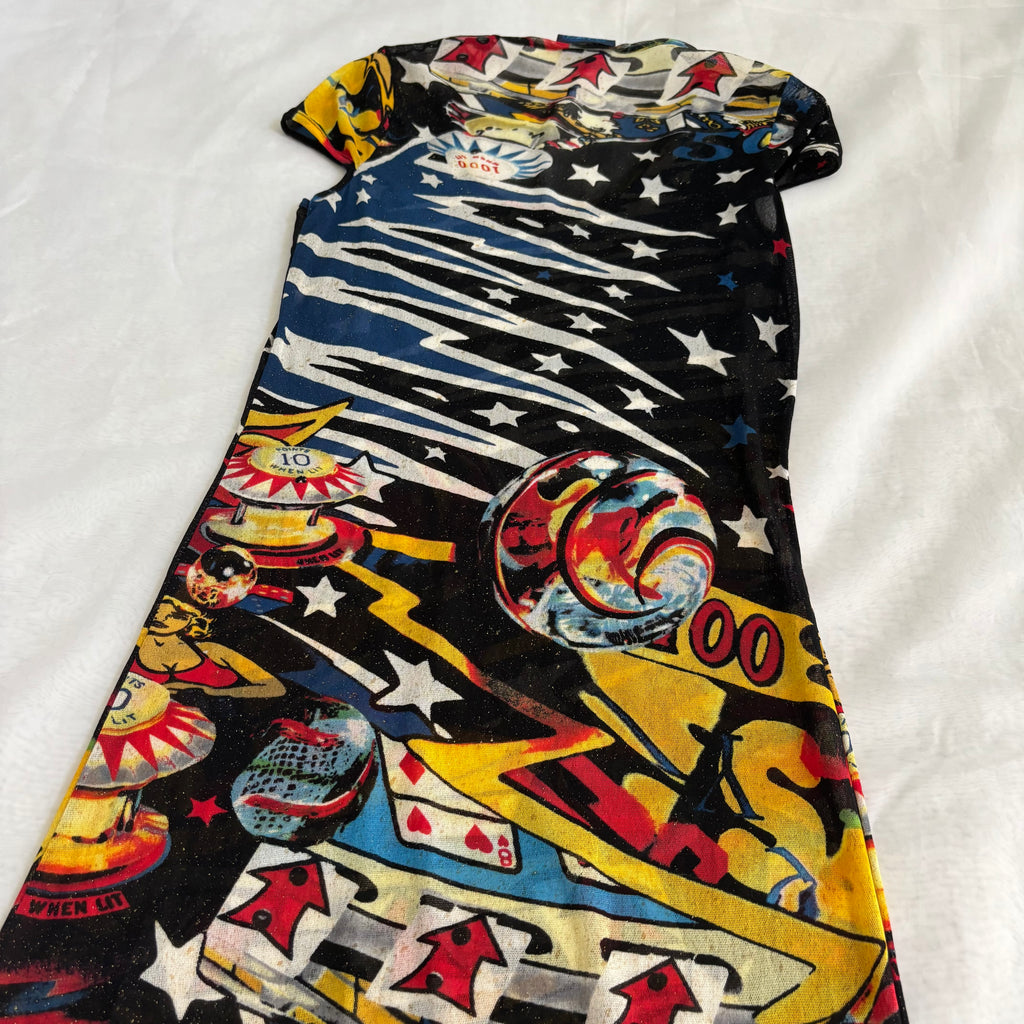 Kenzo Pinball Maxi Mesh Dress