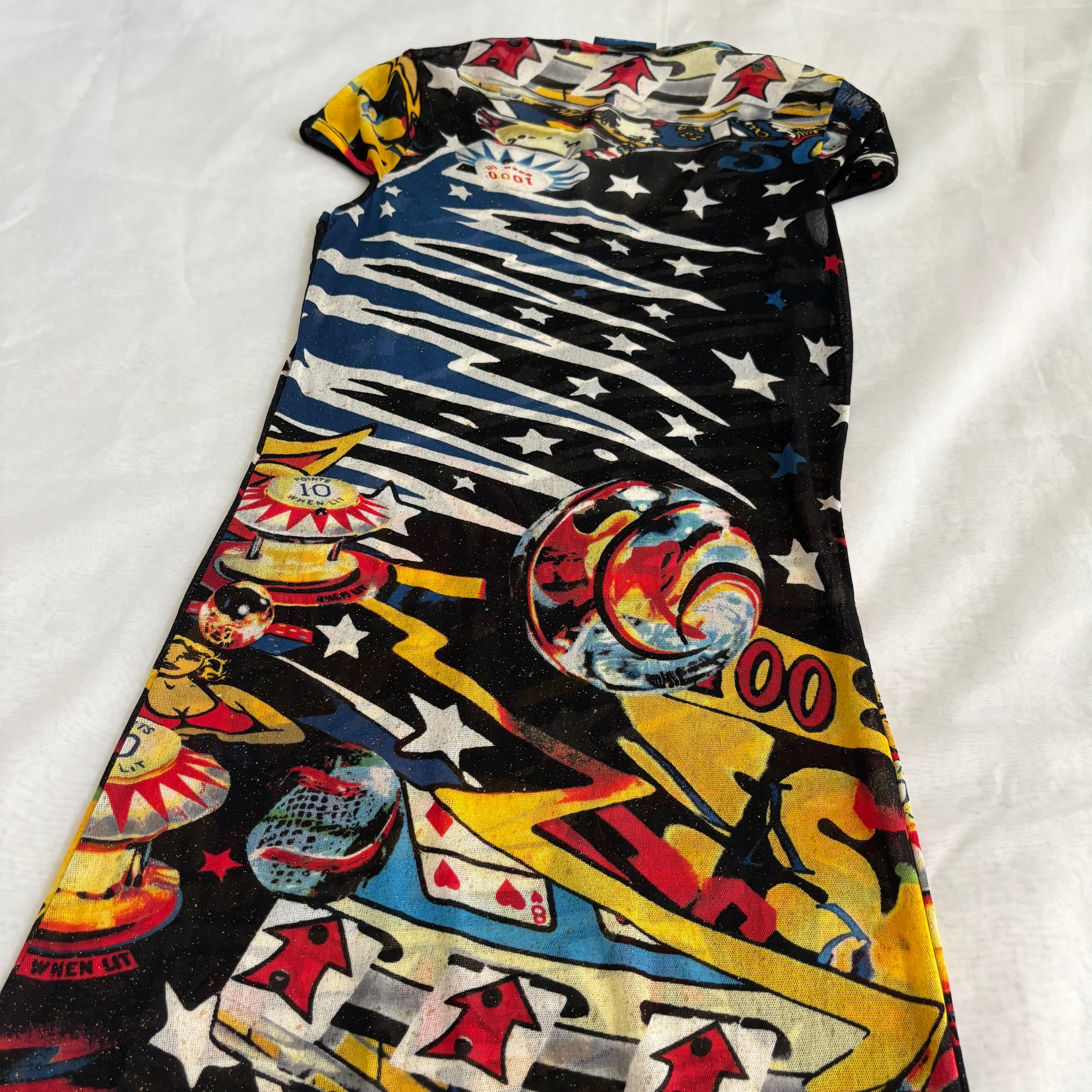 Kenzo Pinball Maxi Mesh Dress