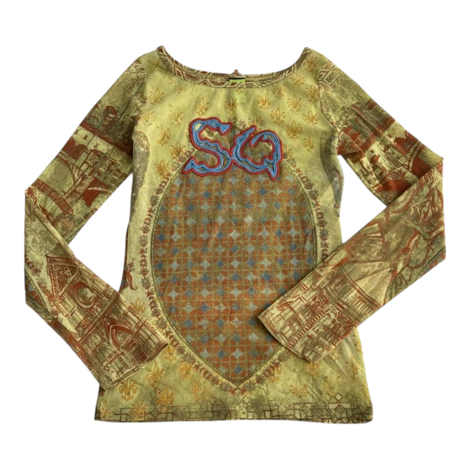 Save the Queen Jester Mesh Top