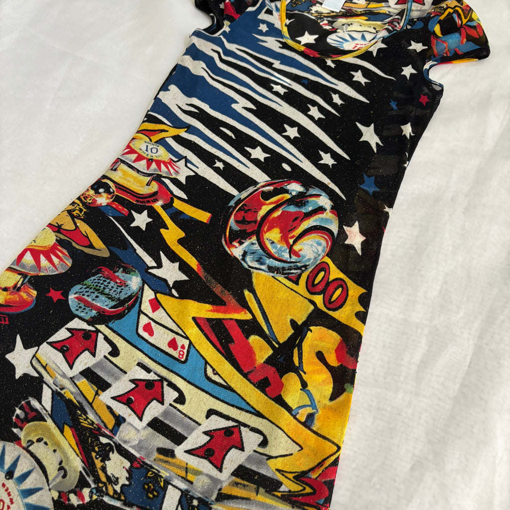 Kenzo Pinball Maxi Mesh Dress